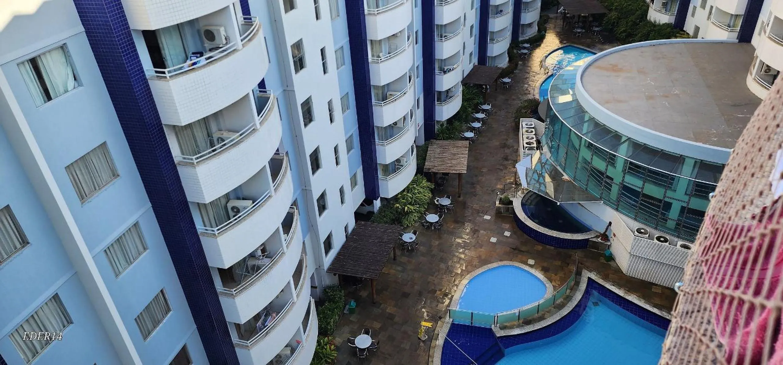 Pool view in Rio Quente GO Apto 7 Pessoas 2 Qtos