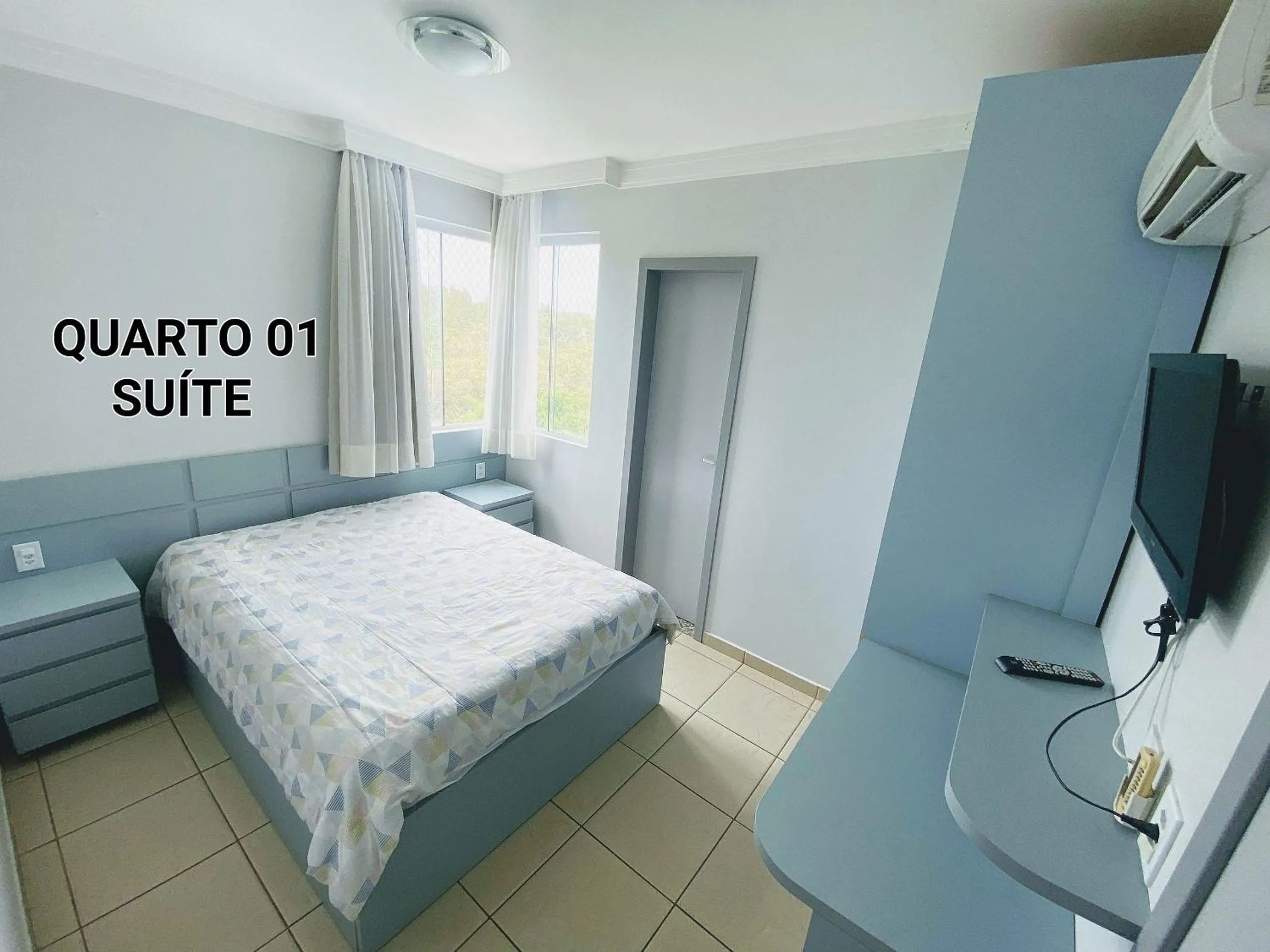 Bedroom, Bed in Rio Quente GO Apto 7 Pessoas 2 Qtos