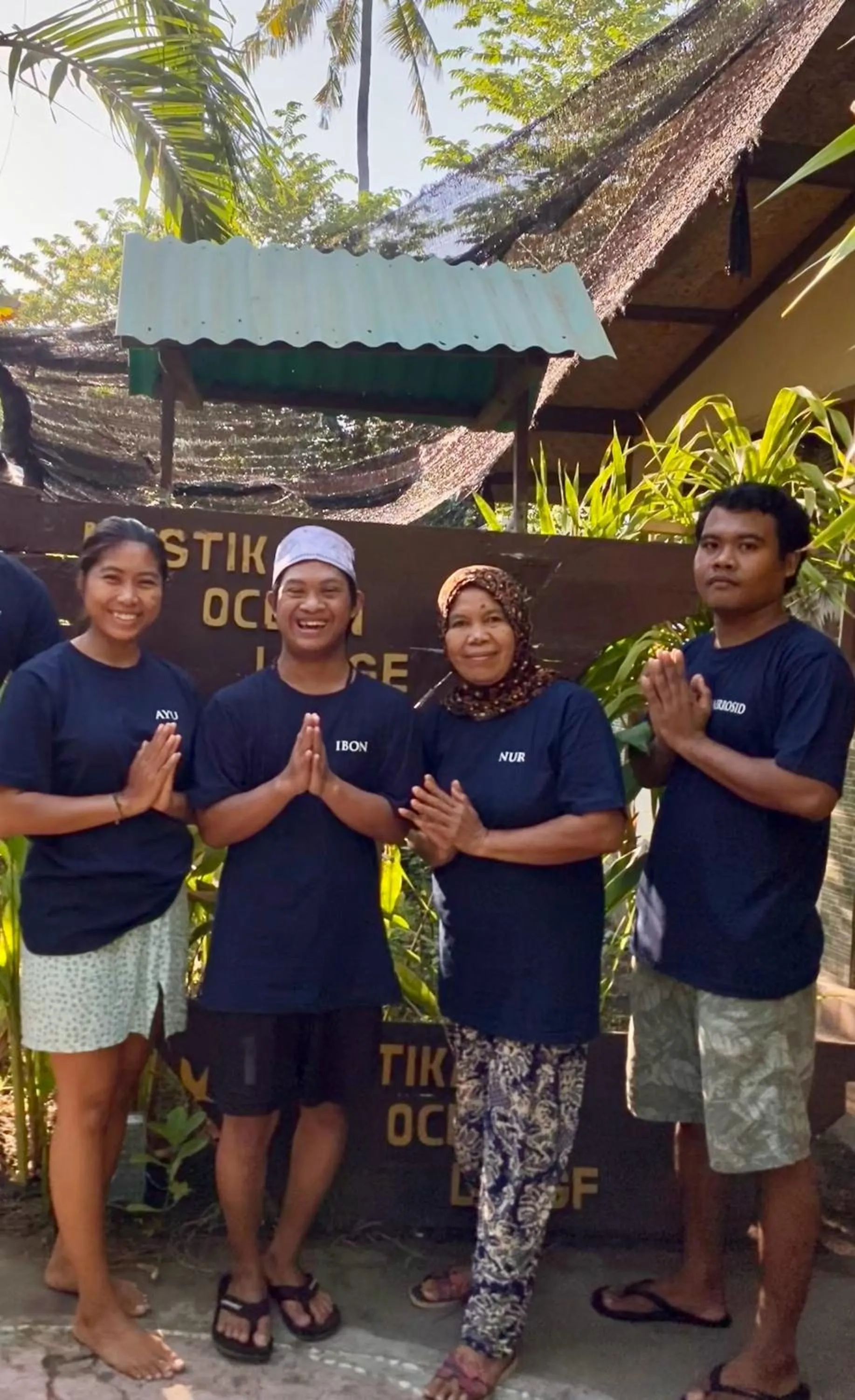 Staff in Mustika Ocean Lodge