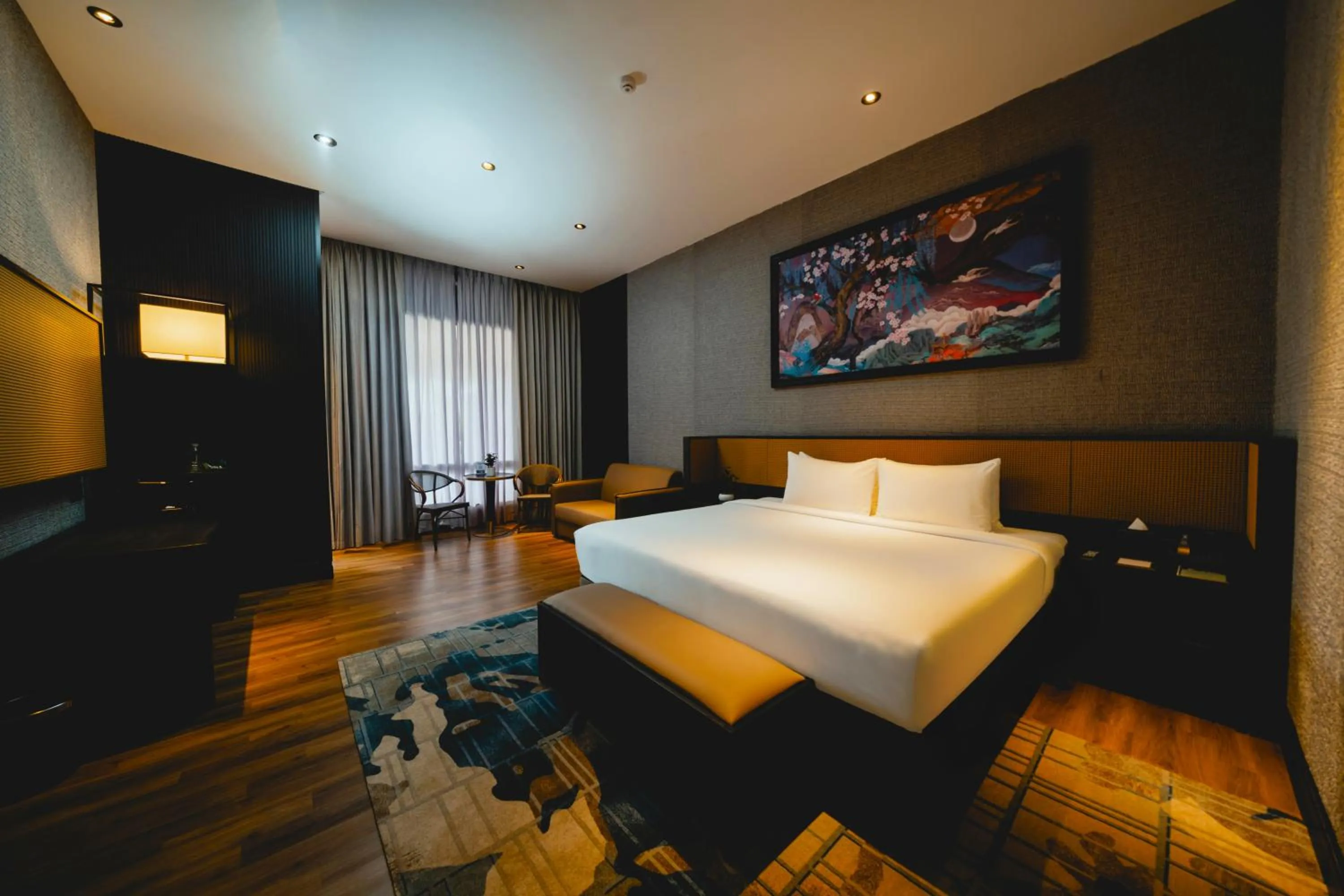 Bed in Monkeys Canopy Resort