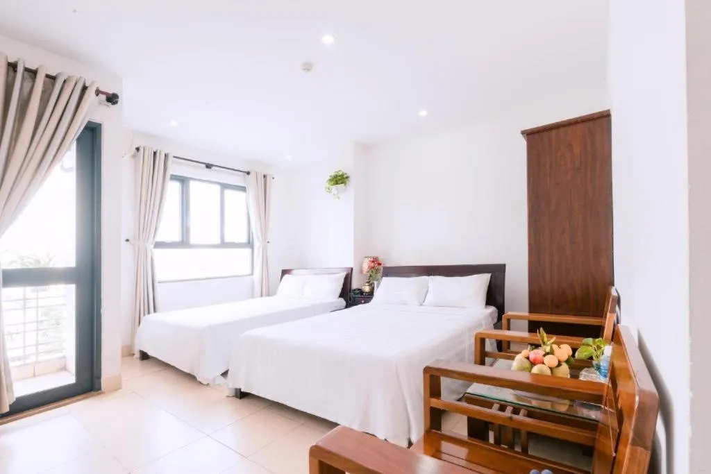 Bed in Lotus Rock Hotel Đà Nẵng