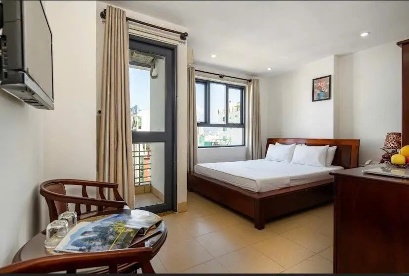 Bed in Lotus Rock Hotel Đà Nẵng