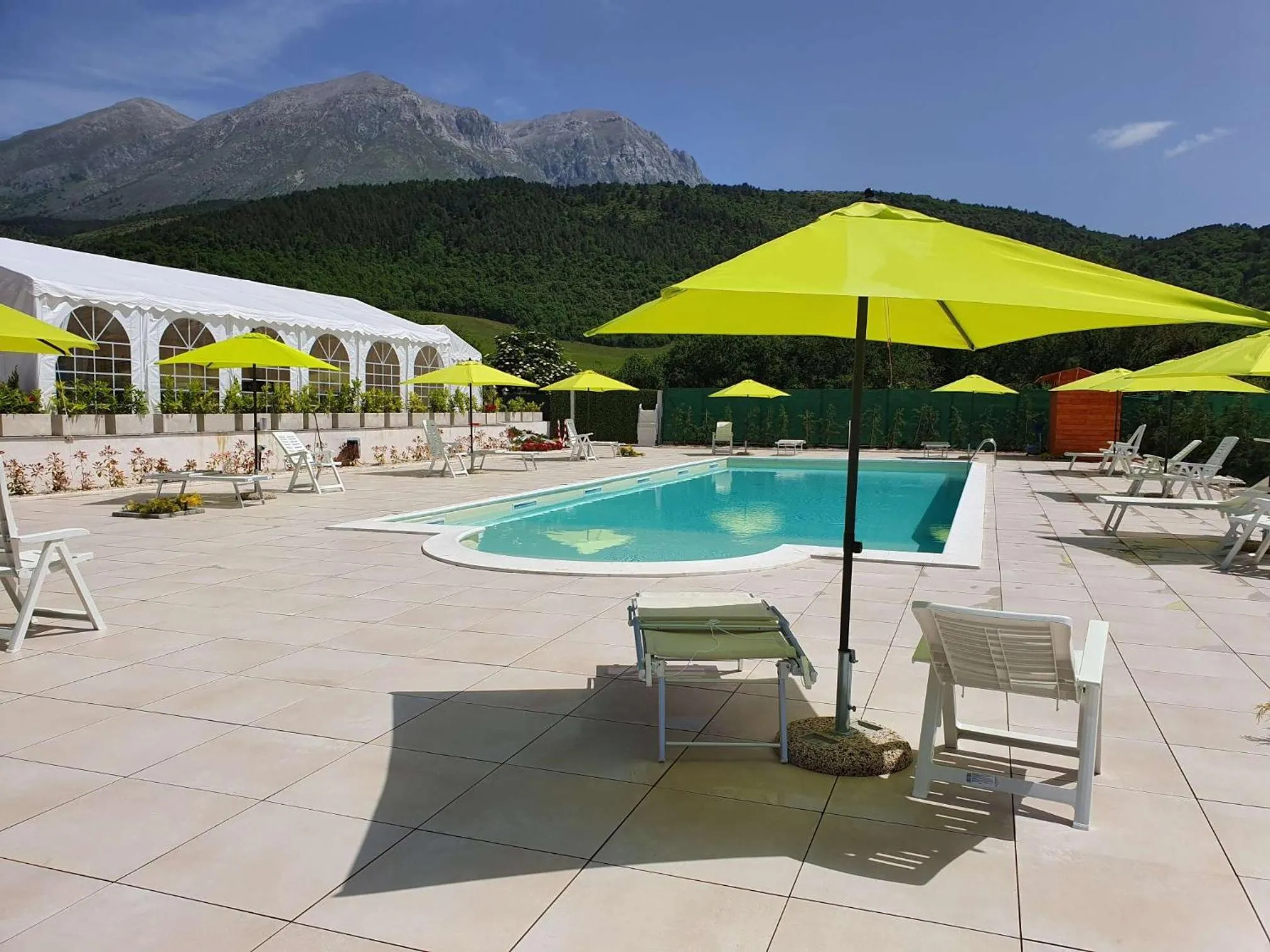 Pool view in Agriturismo Il Timo