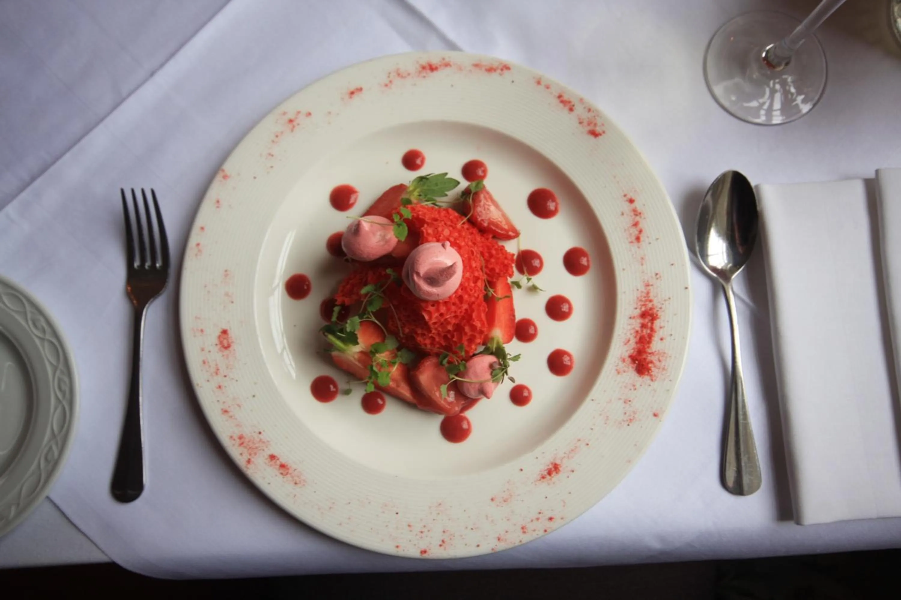 Food close-up in Worsley Arms Hotel