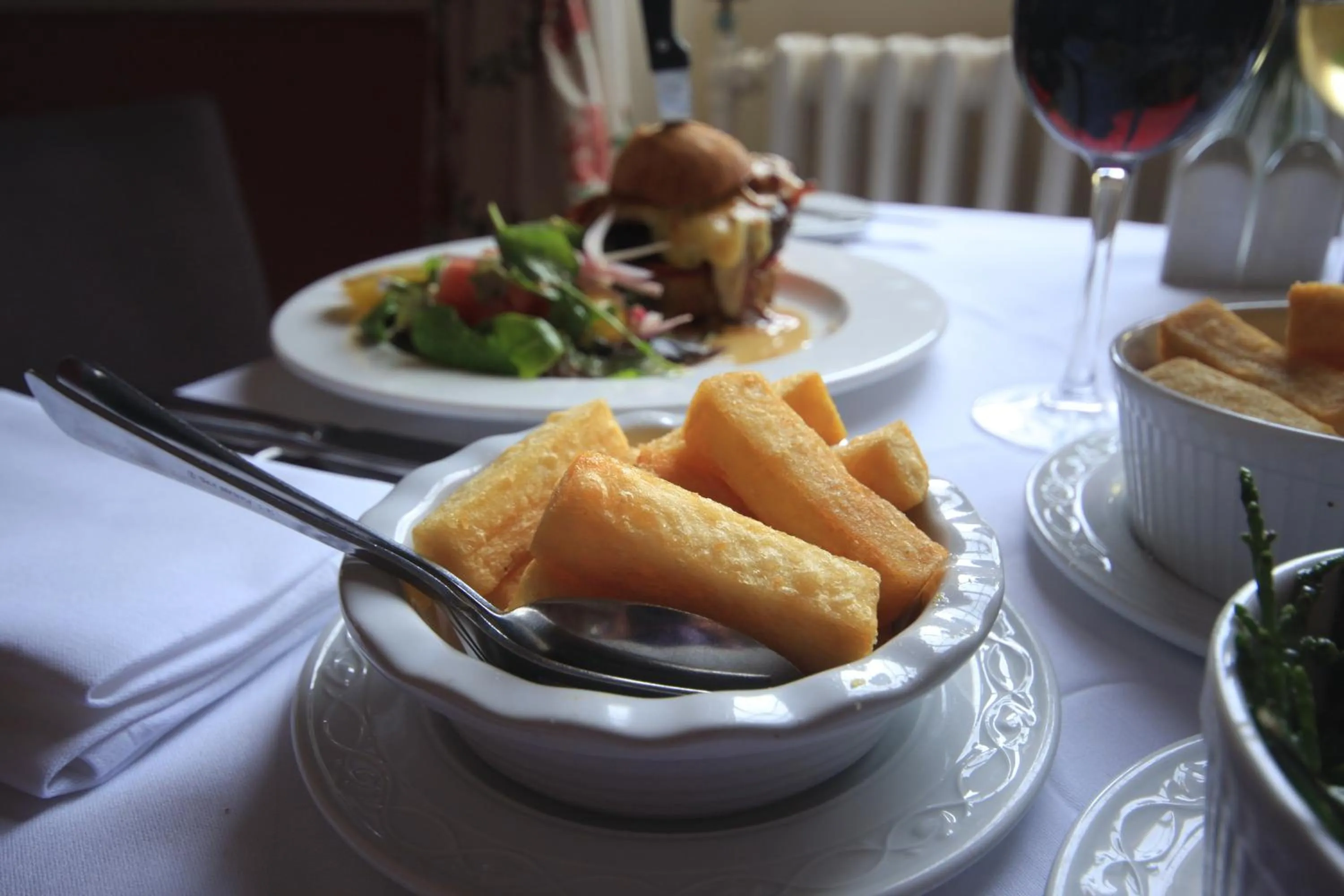 Food close-up in Worsley Arms Hotel