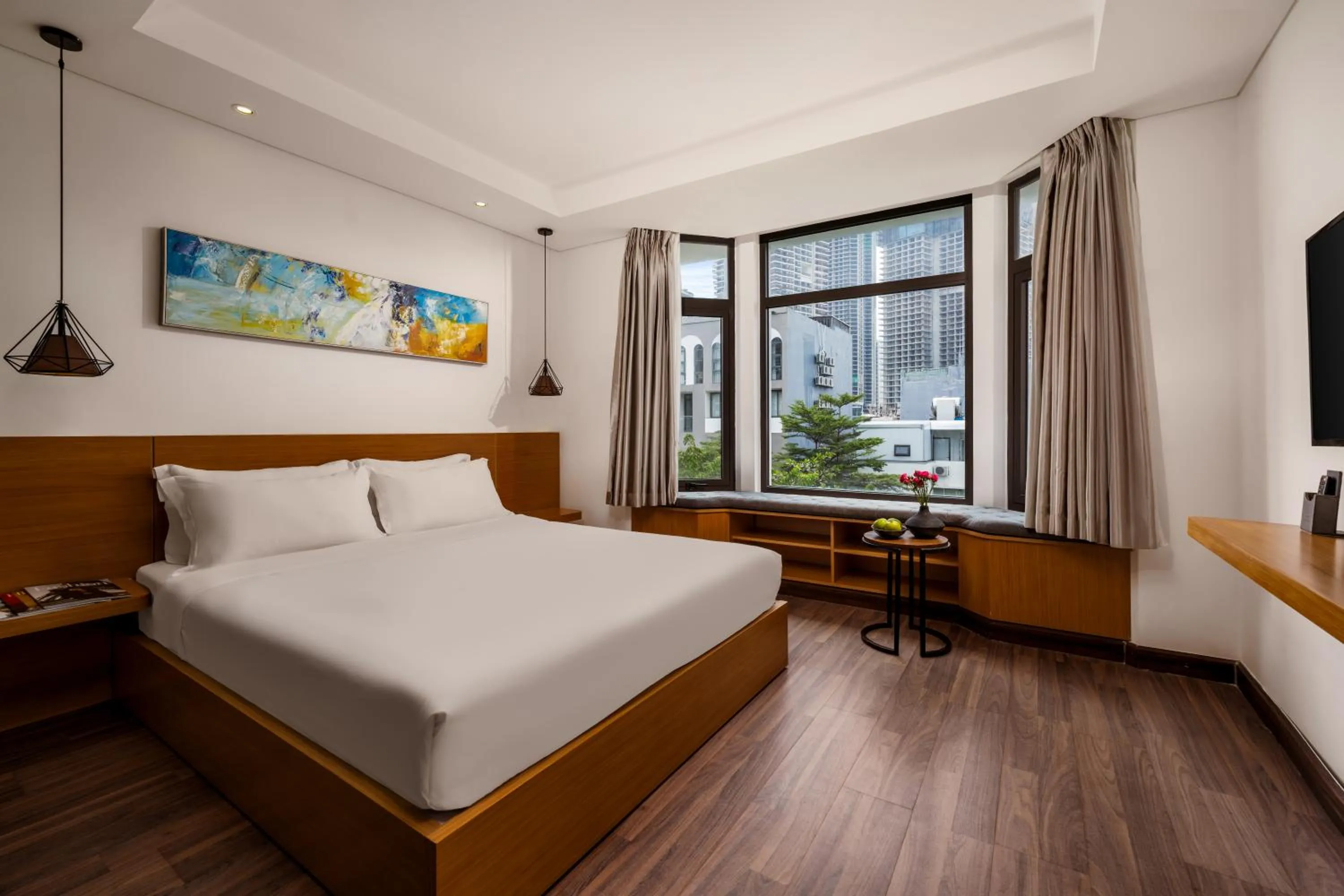 Bed in Brilliant Majestic Hotel