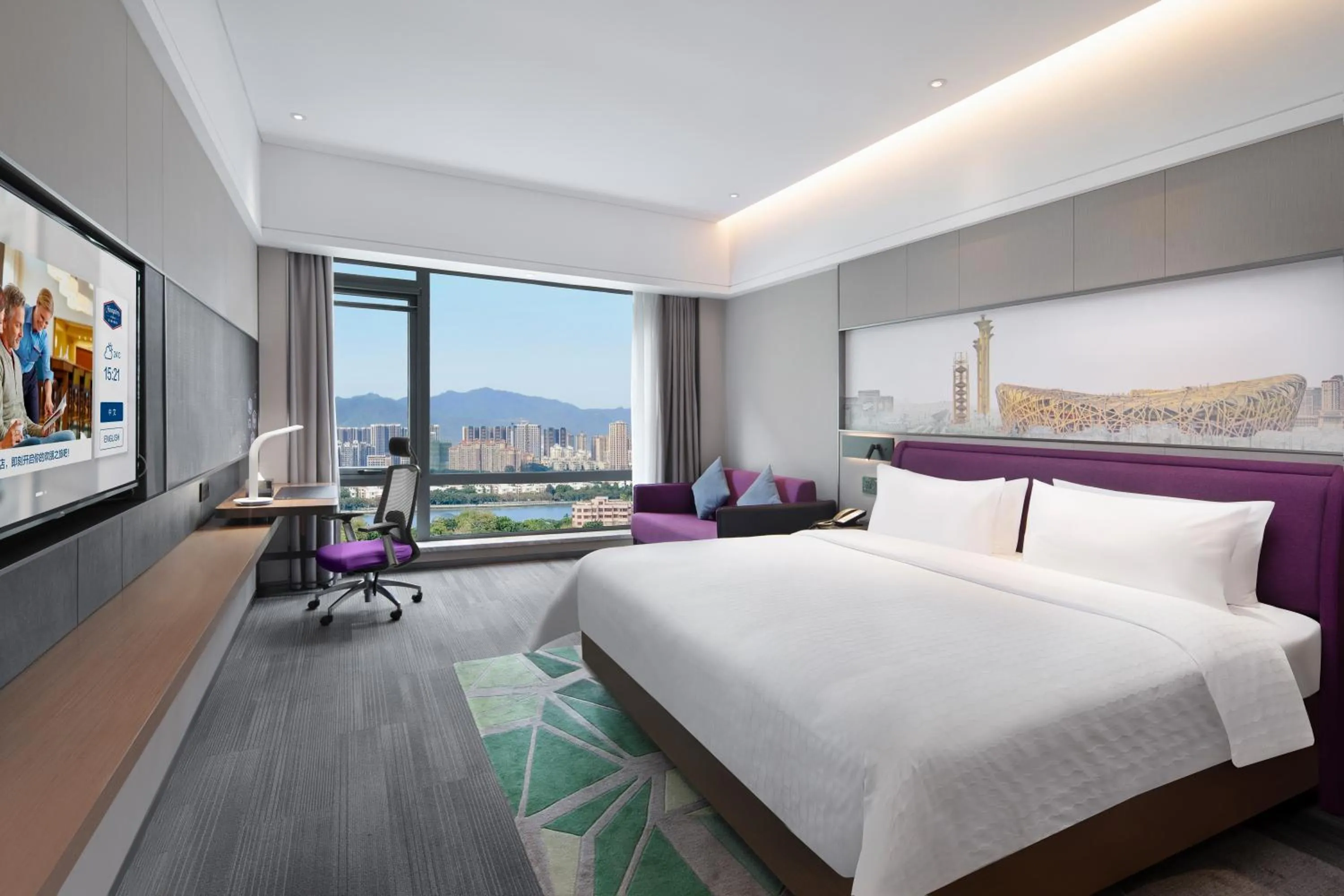 Photo of the whole room, Bed in Hampton by Hilton Beijing South Railway Station