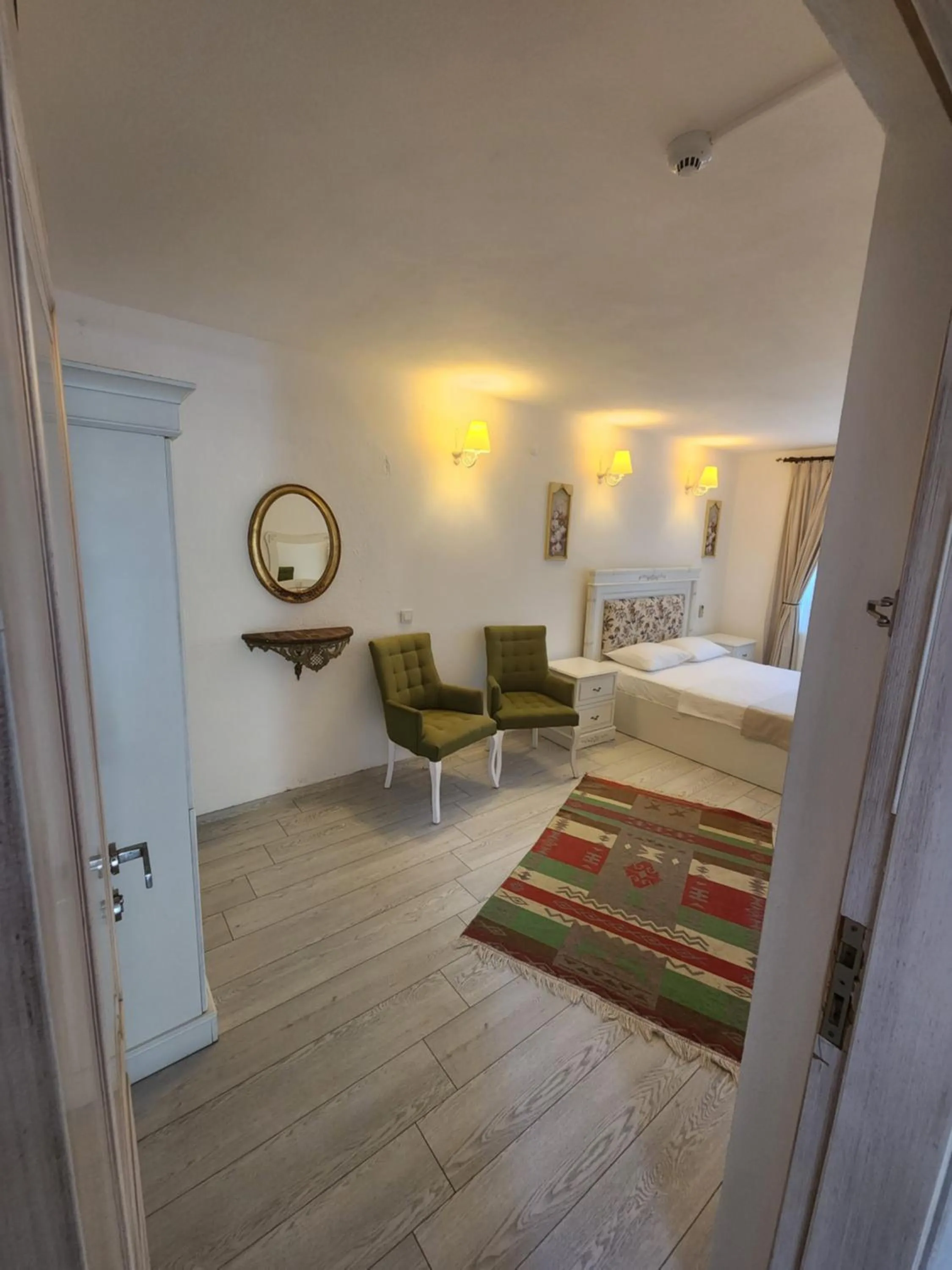 Bed in Tarcin Alacati Hotel