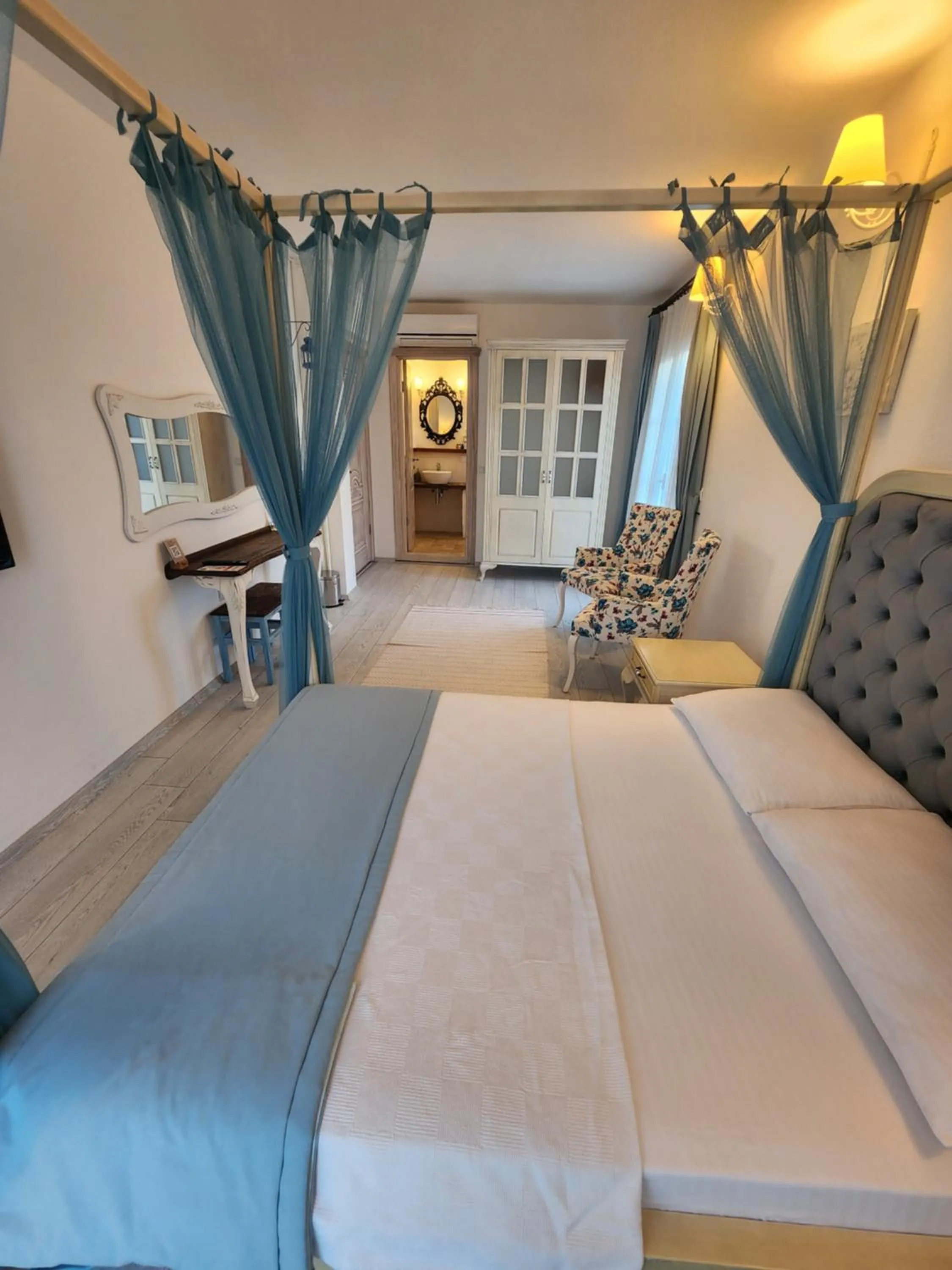 Bed in Tarcin Alacati Hotel