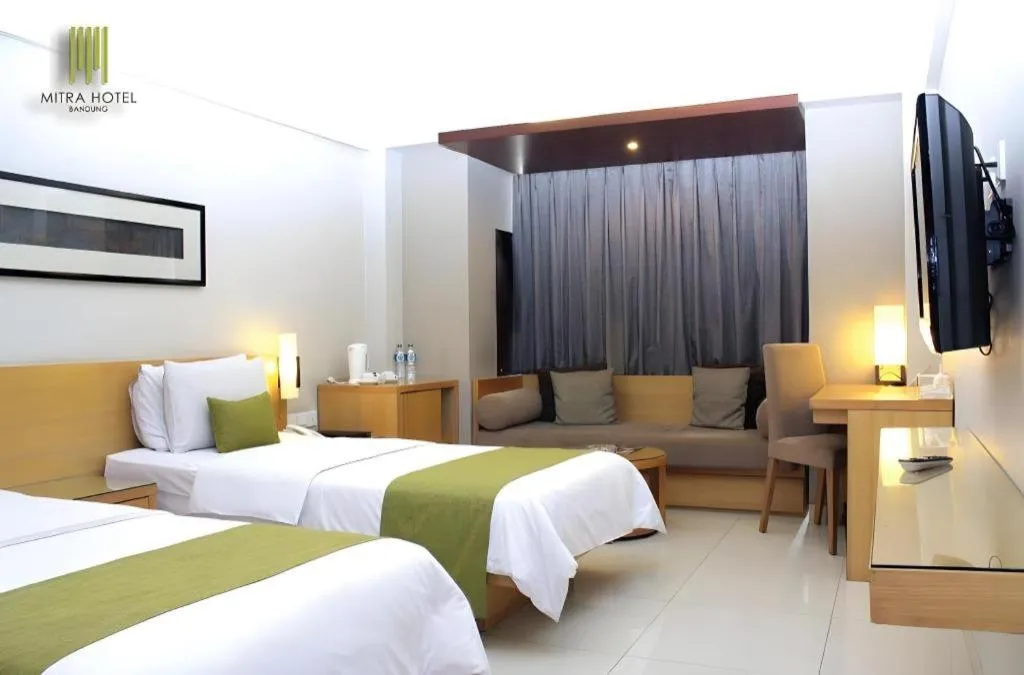 Bed in Mitra Bandung Hotel