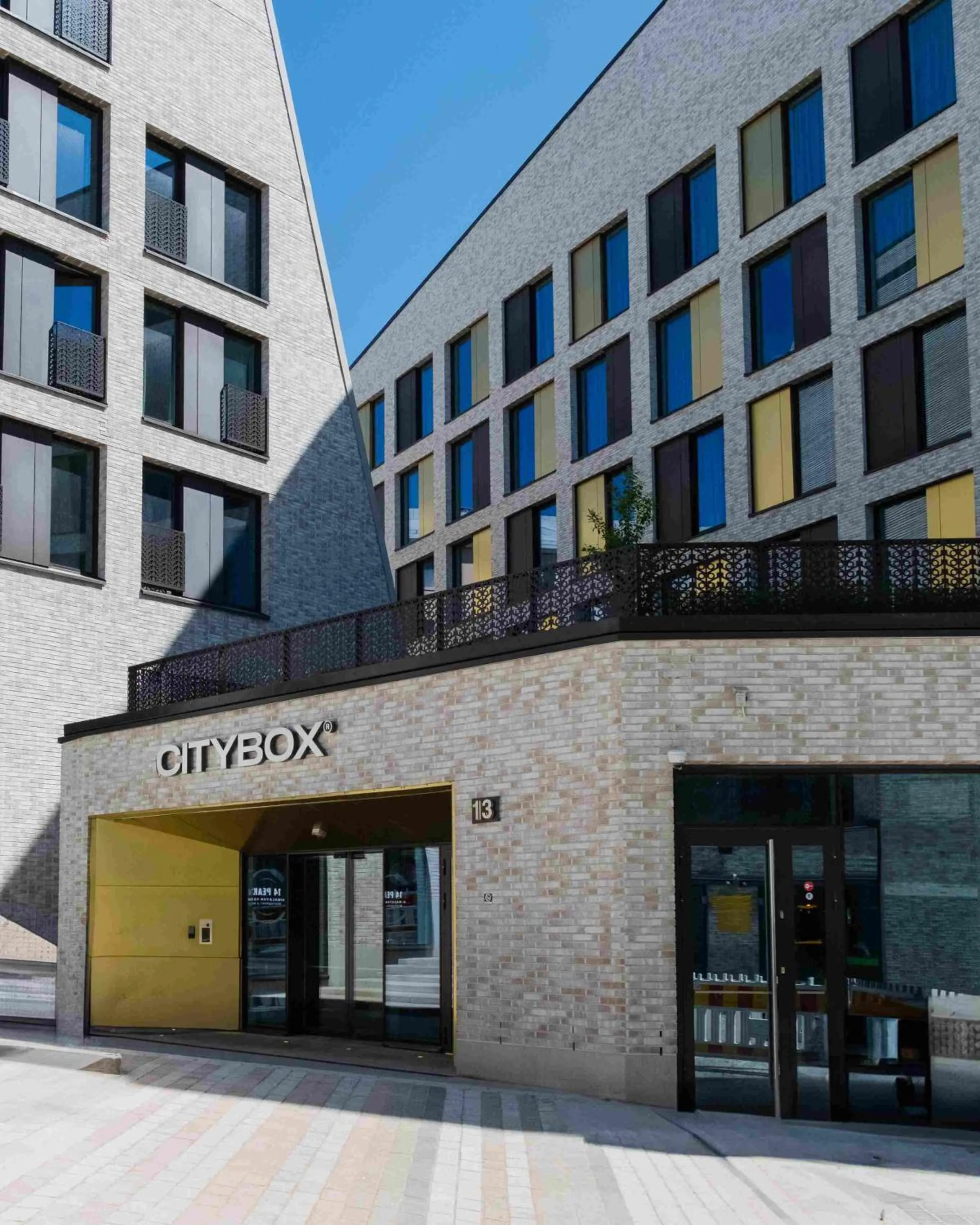 Facade/entrance in Citybox Helsinki