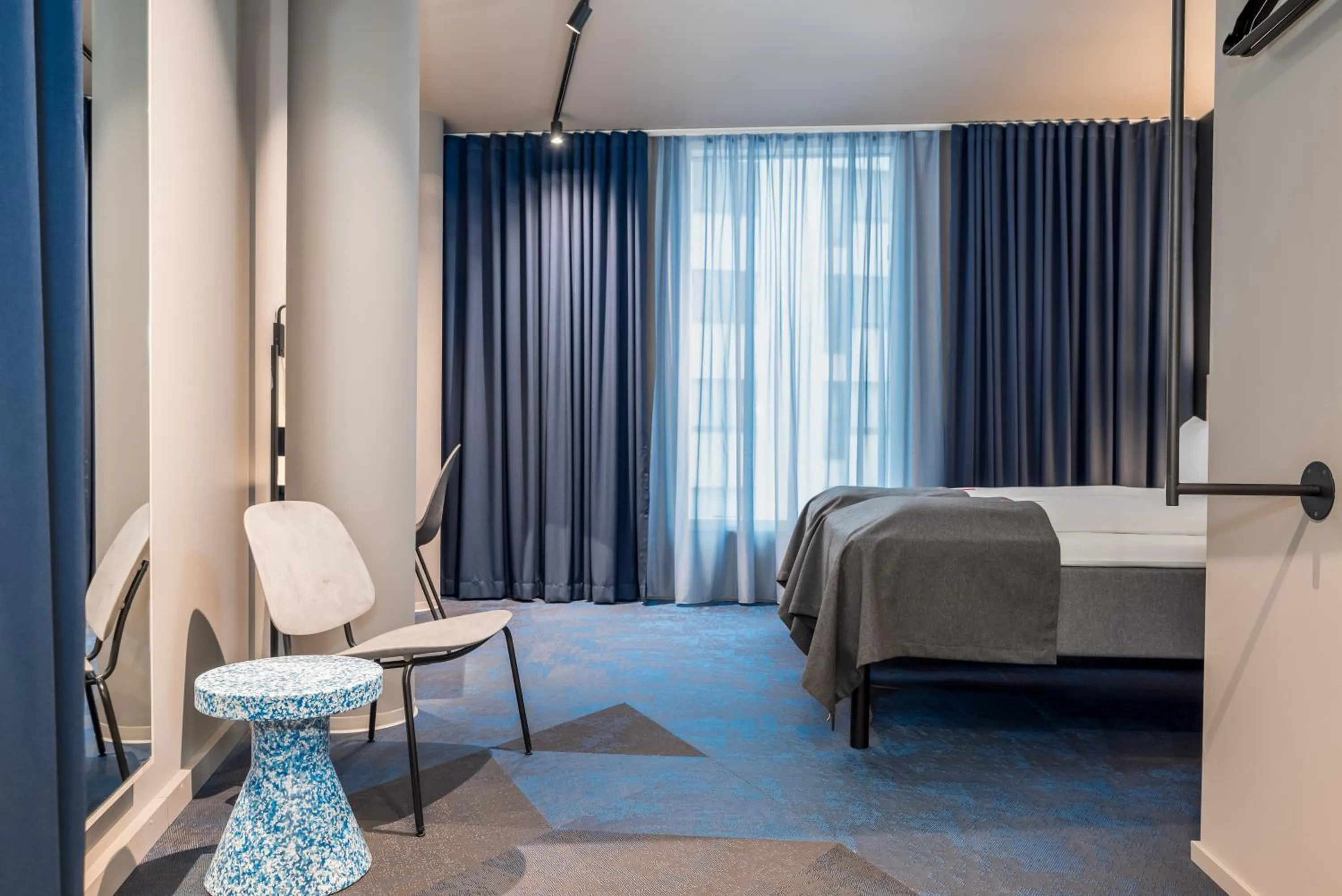 Bedroom, Bed in Citybox Helsinki