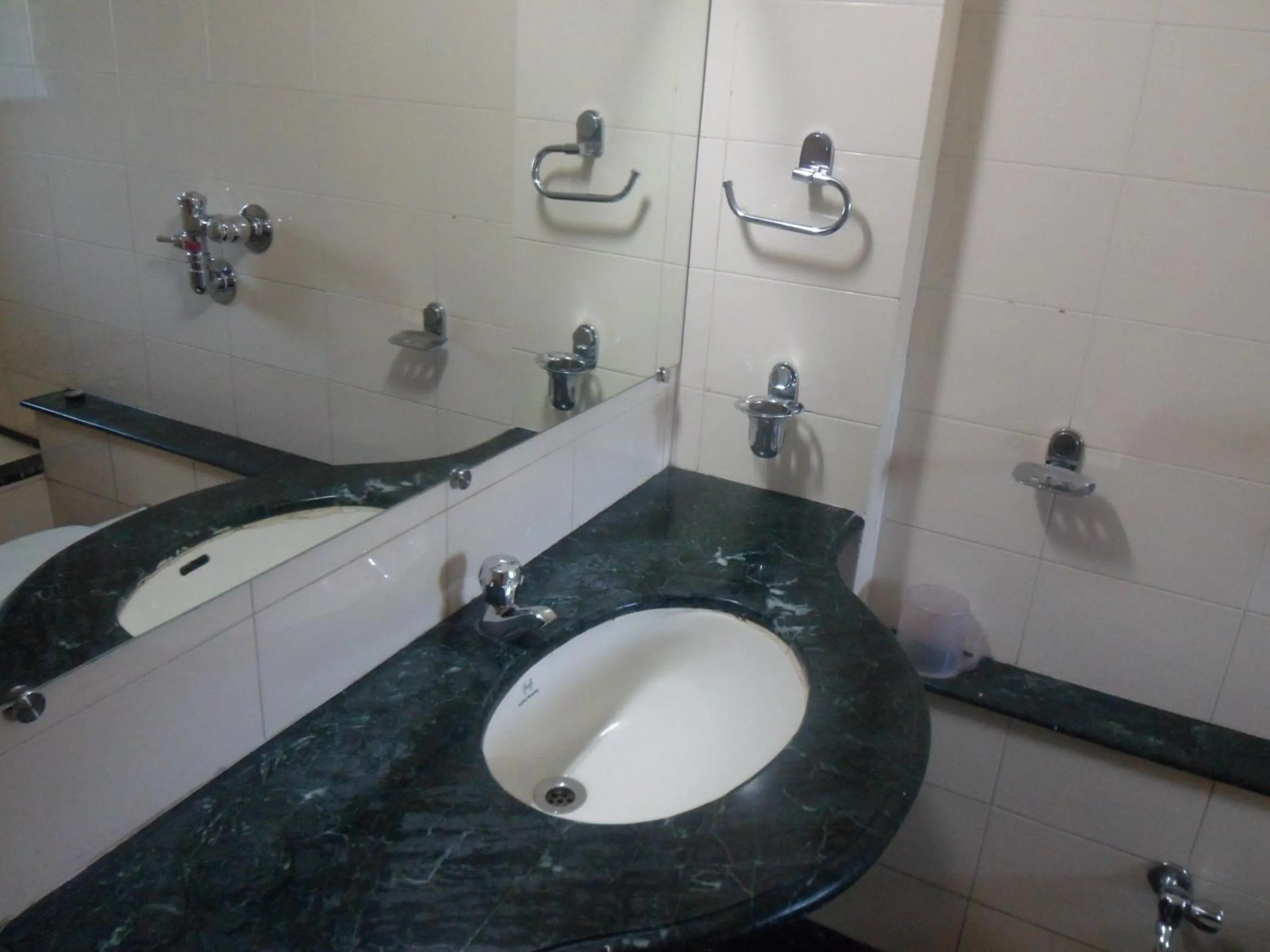 Bathroom in Hotel Pooja International