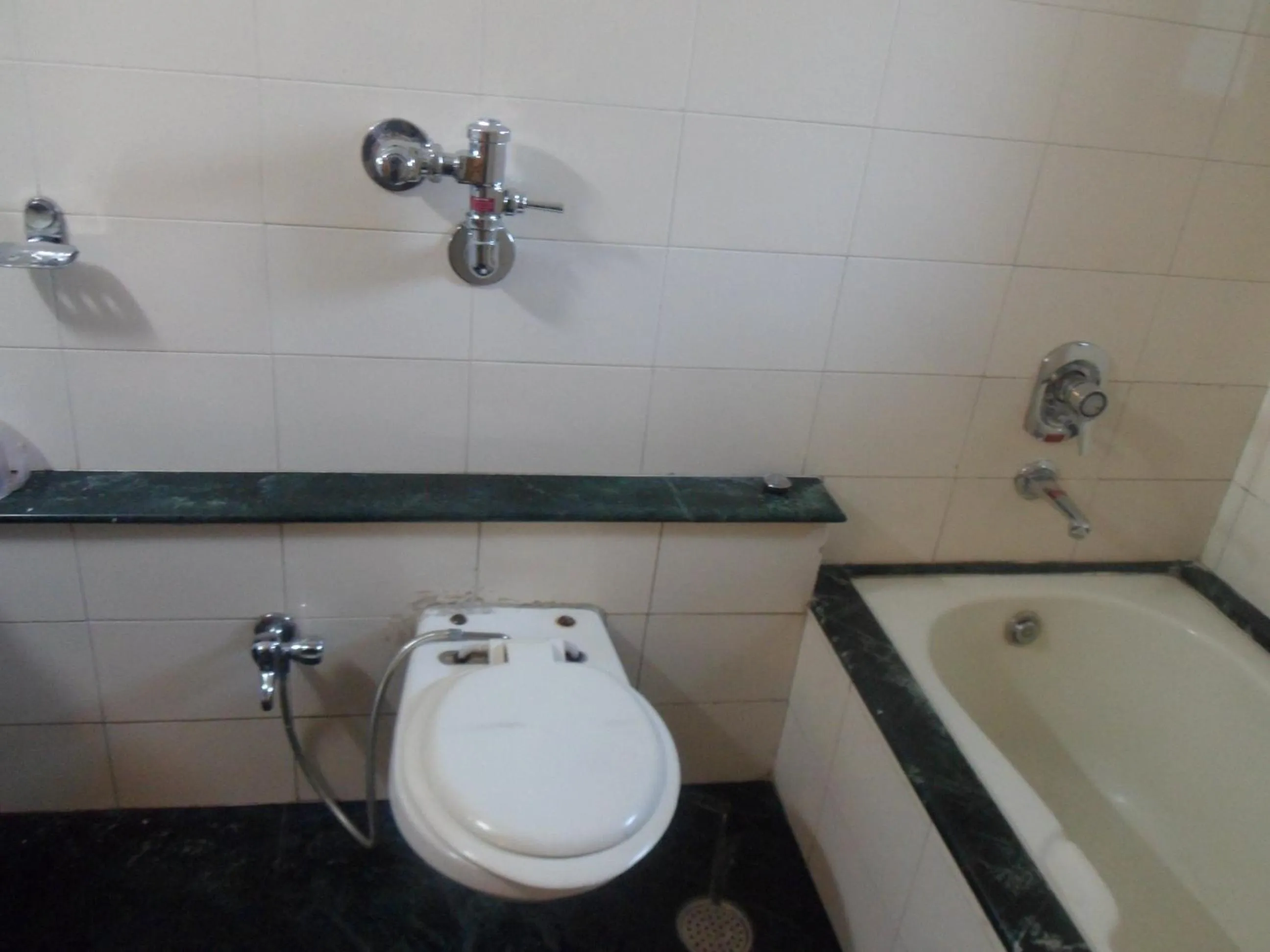 Bathroom in Hotel Pooja International