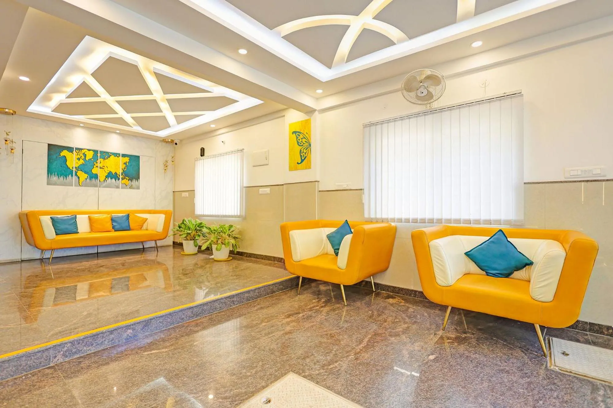 Seating area in FabHotel Marella Grand Inn