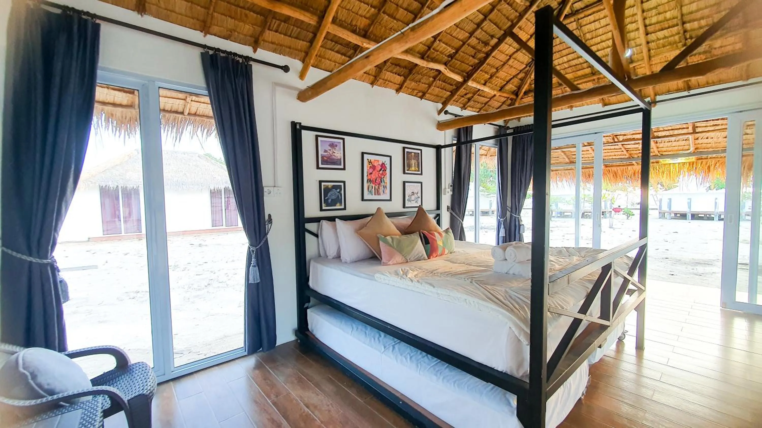 Bed in Viovio Beach & Resort