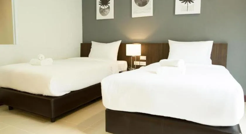 Bed in B2 Hat Yai Rat Uthit Boutique & Budget Hotel