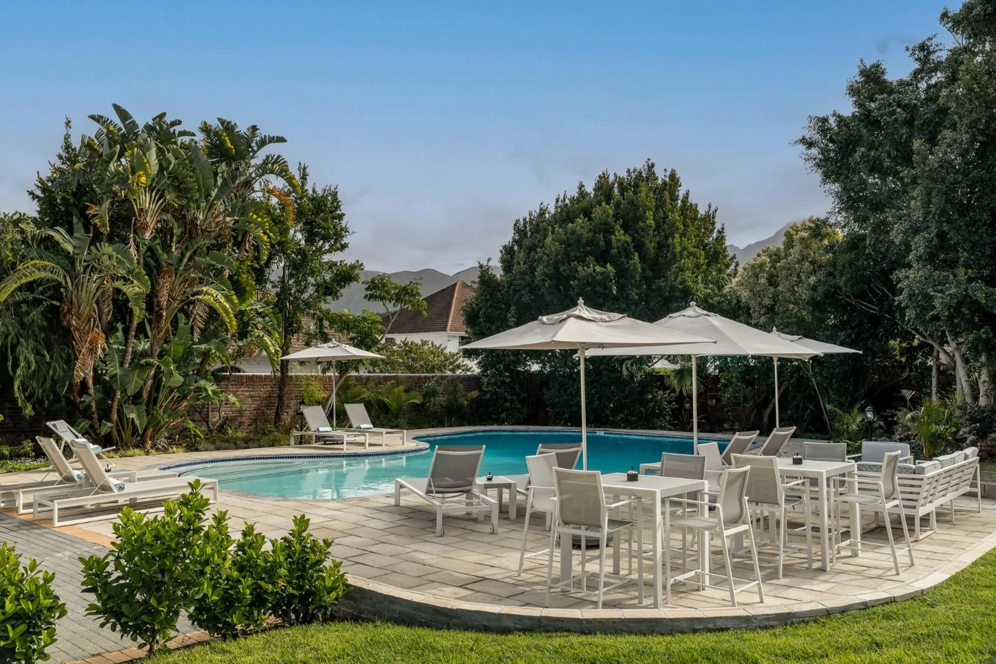Pool view in Palm House Boutique Hotel and Spa