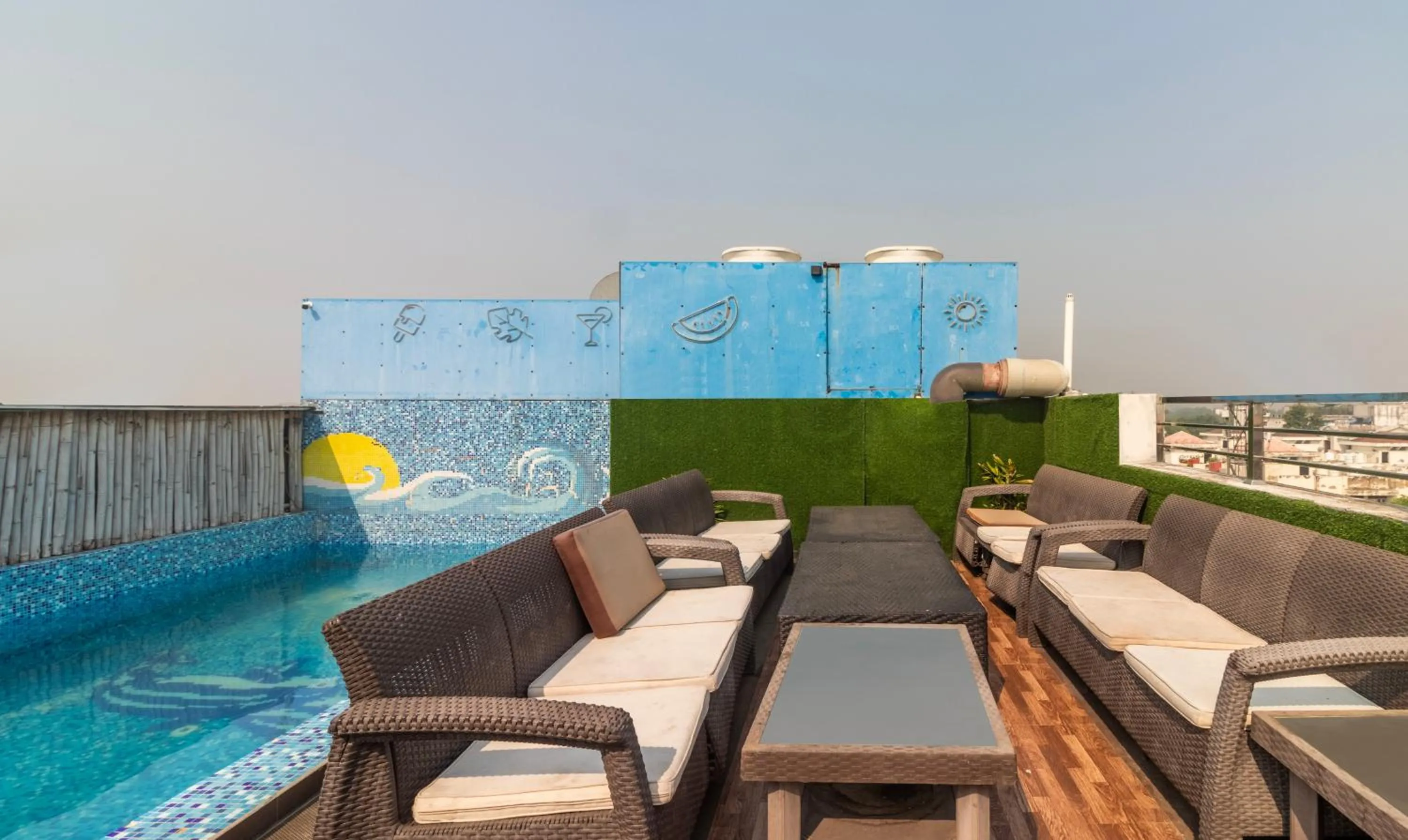 Swimming pool in Treebo The Royal Taj, Near Taj Mahal