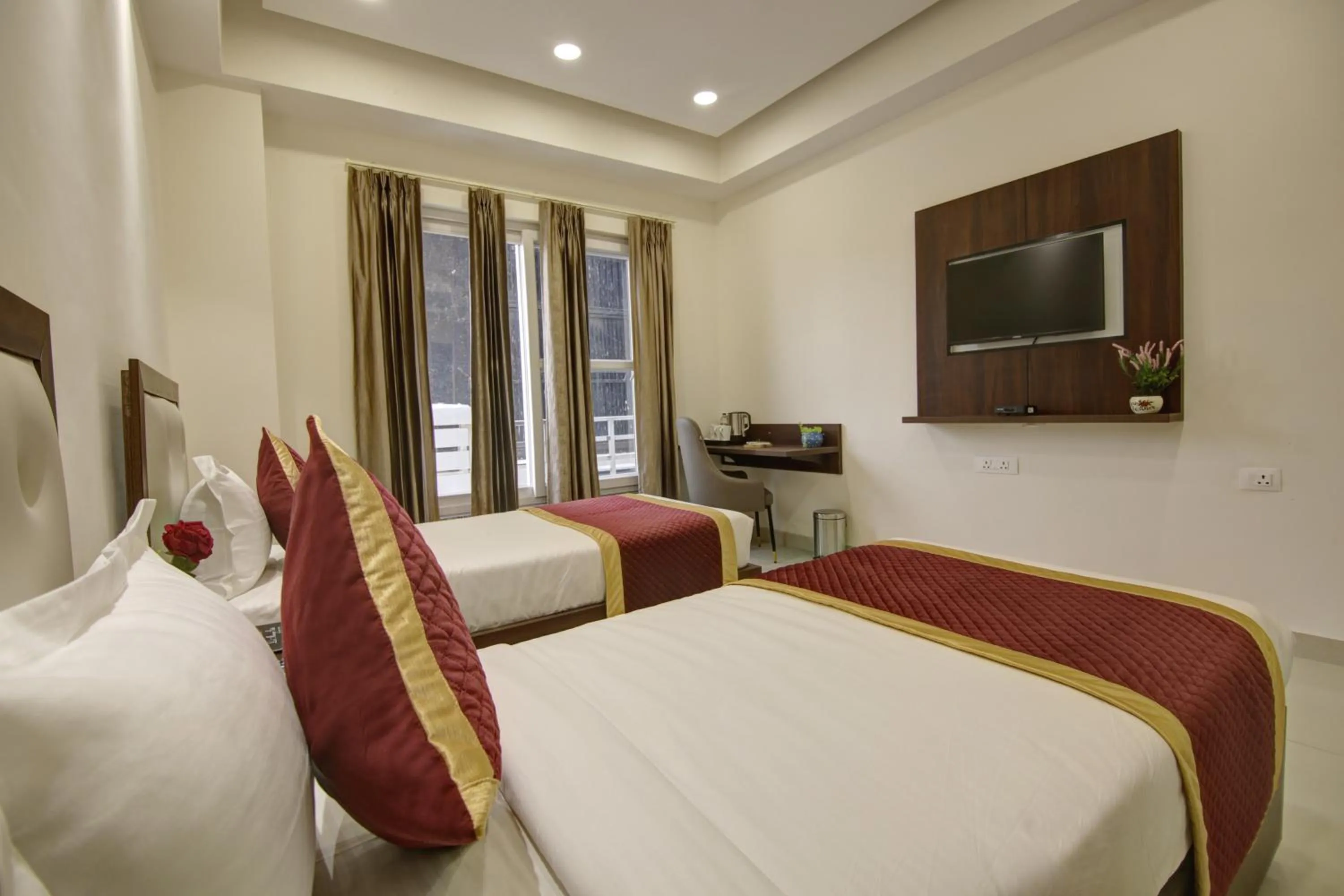 Bed in Hotel La Mirage