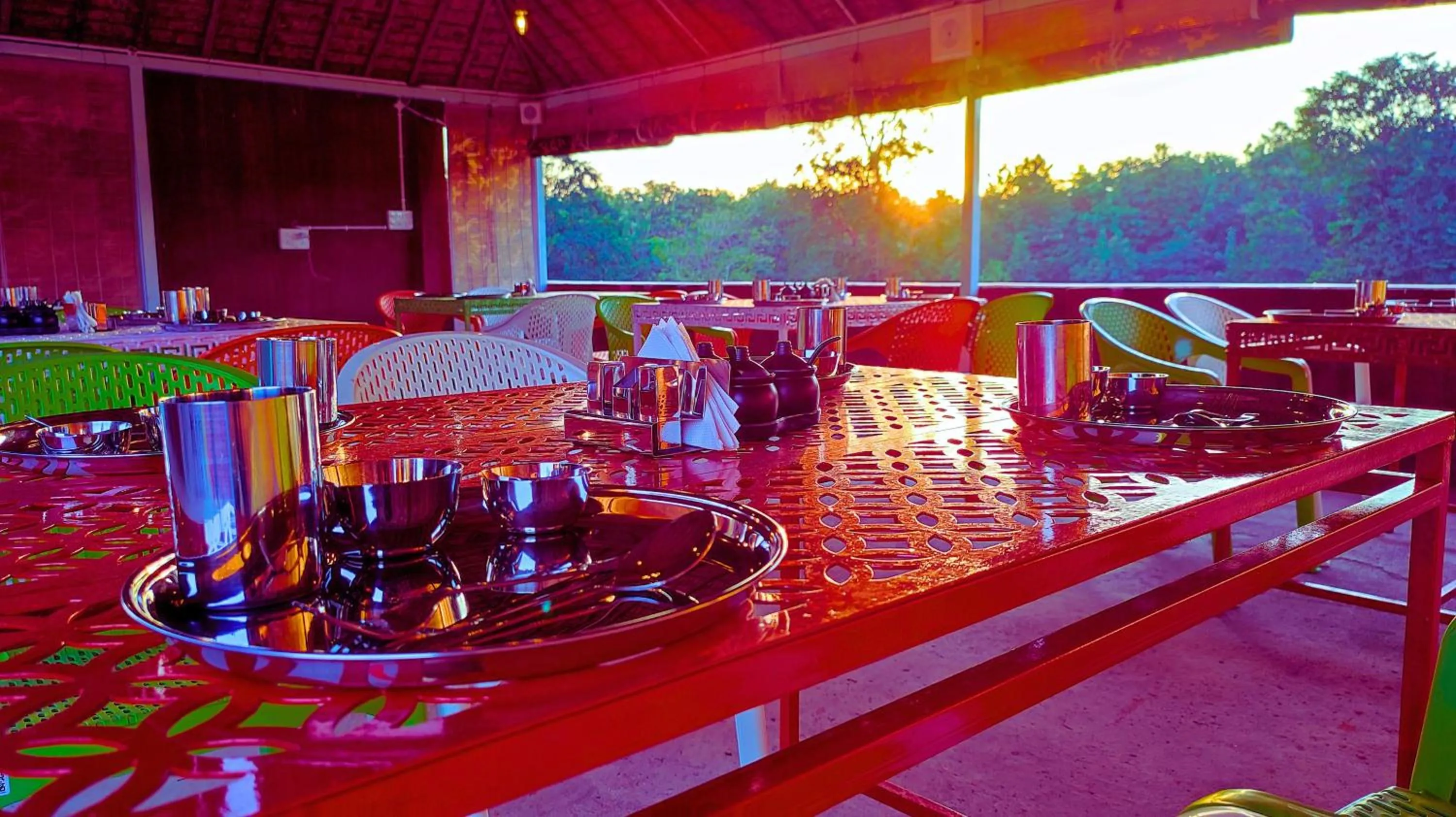 Dining area in The MadhuNandan - A Luxury Homestay