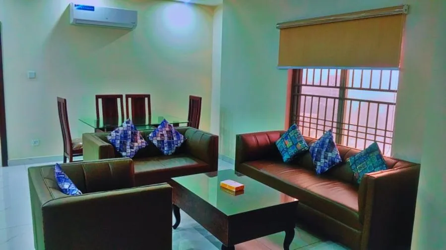 Living room in Gulberg Suites