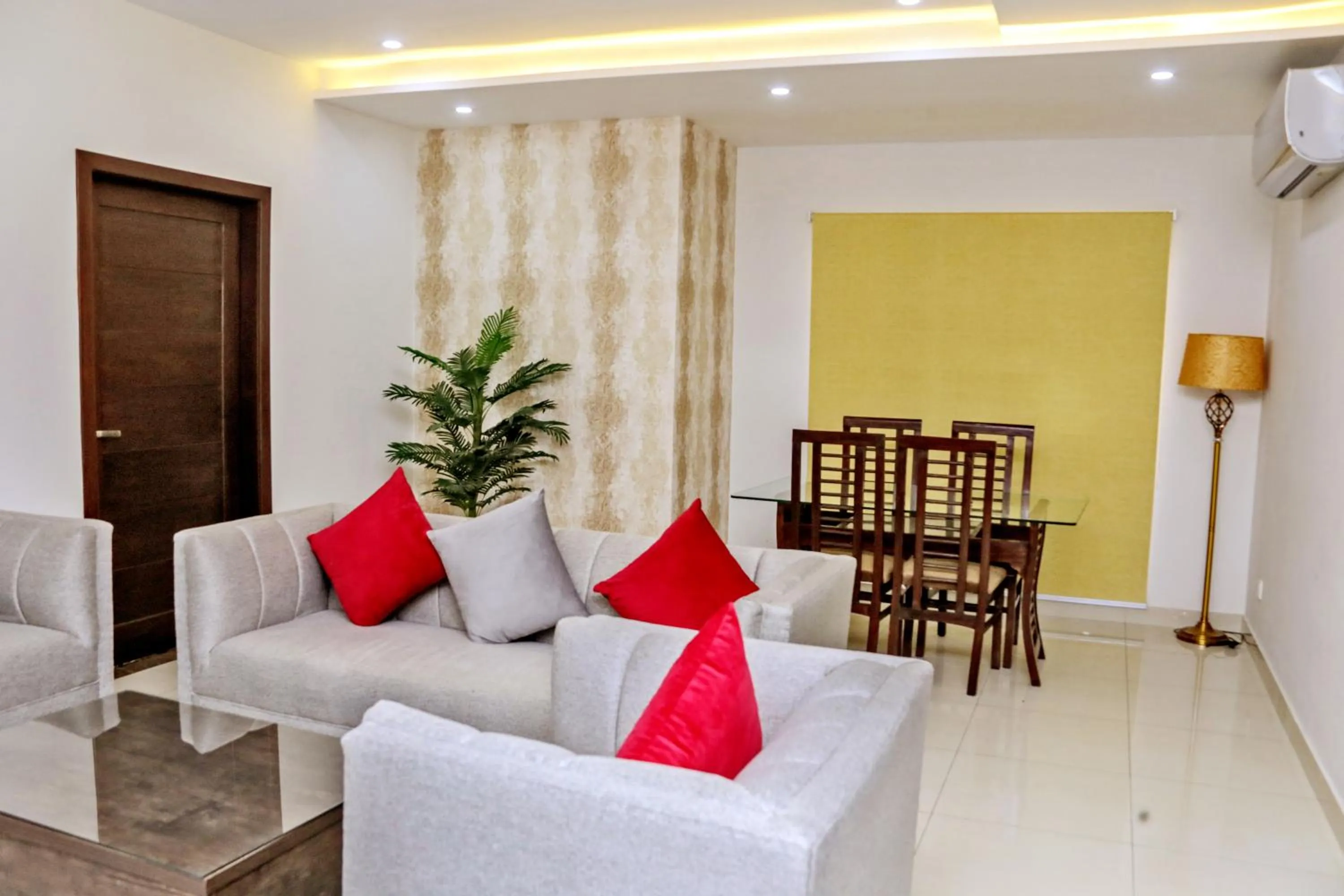 Seating area in Gulberg Suites