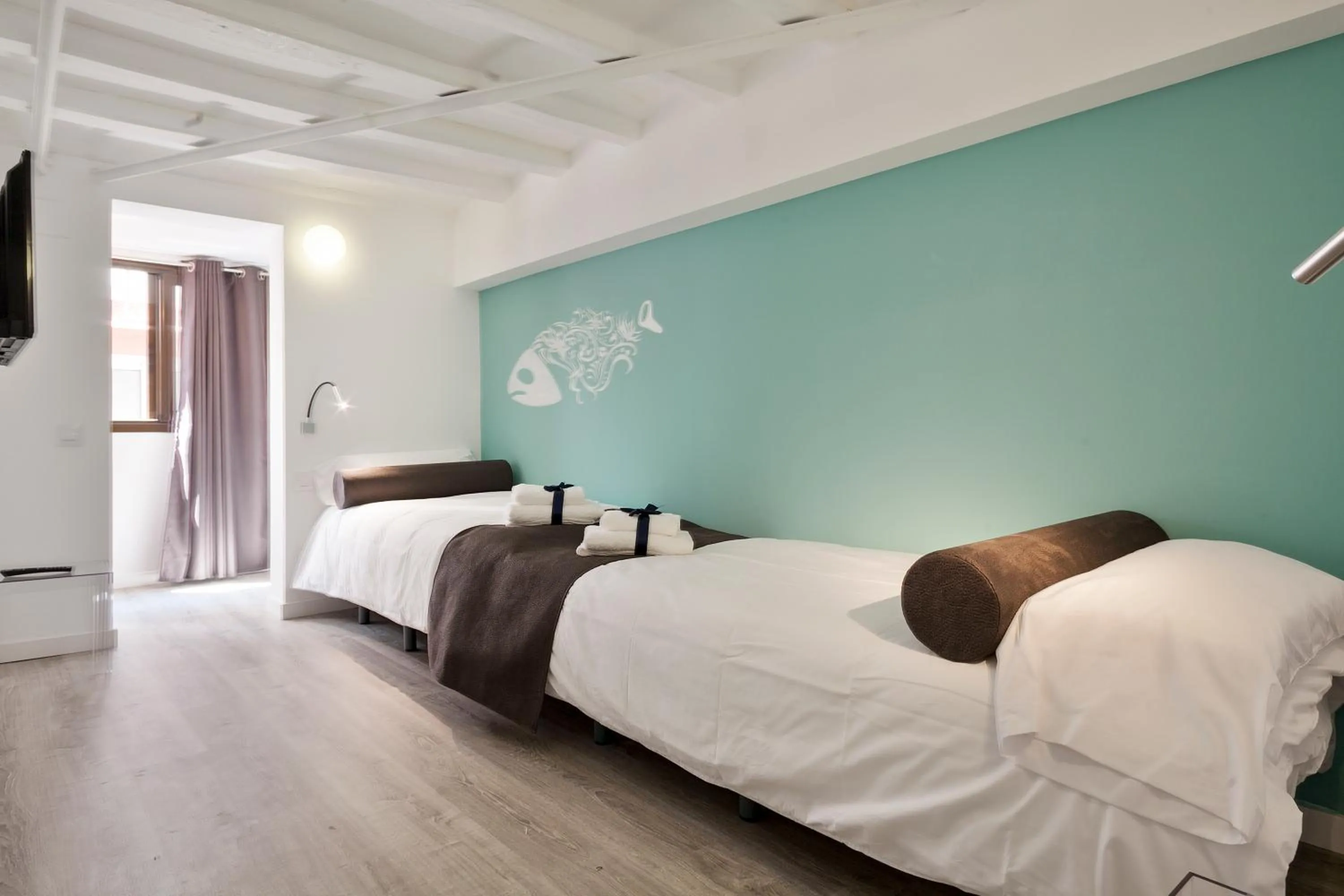 Bedroom, Bed in Habitat Apartments ADN