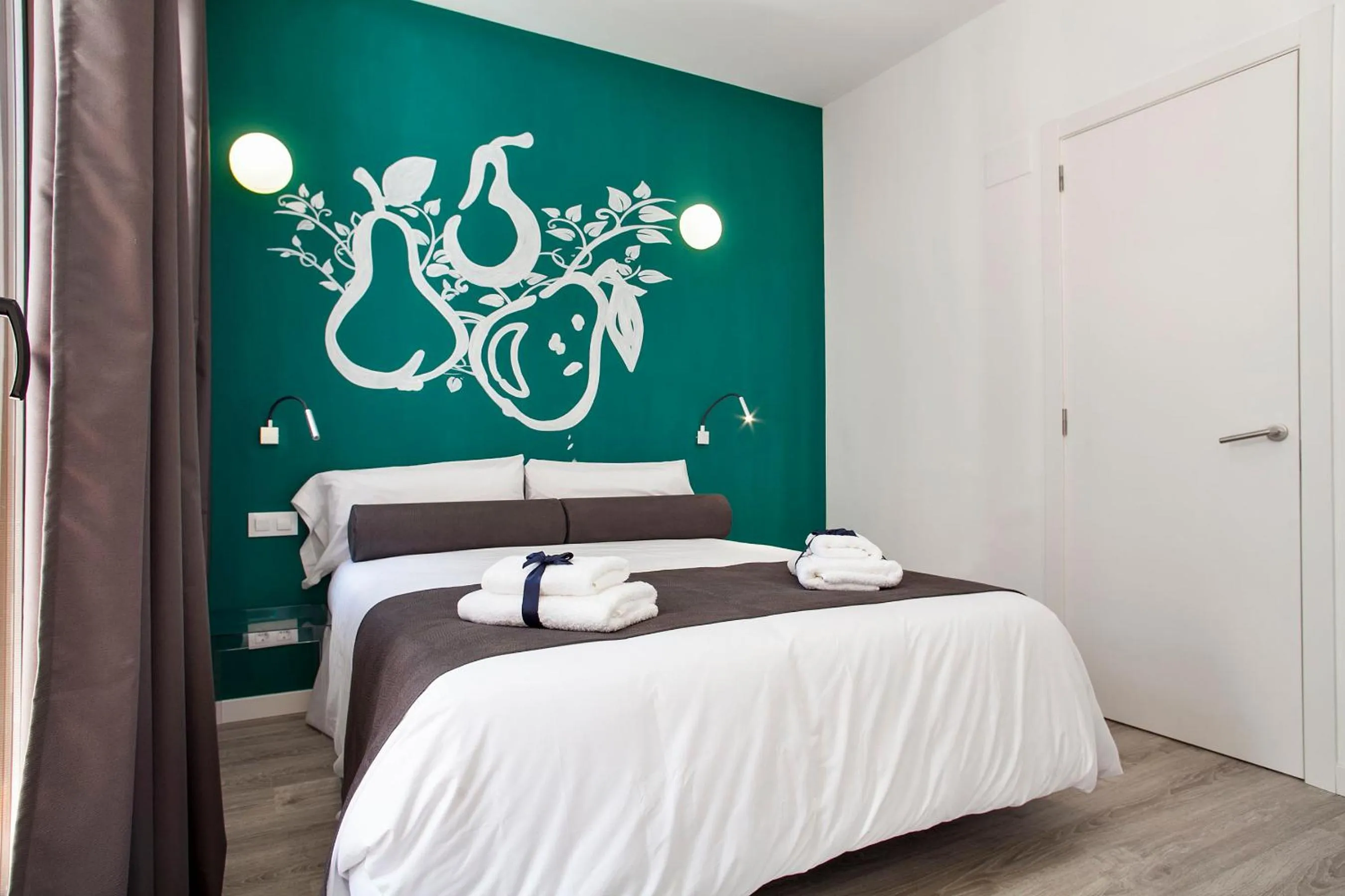 Bedroom, Bed in Habitat Apartments ADN