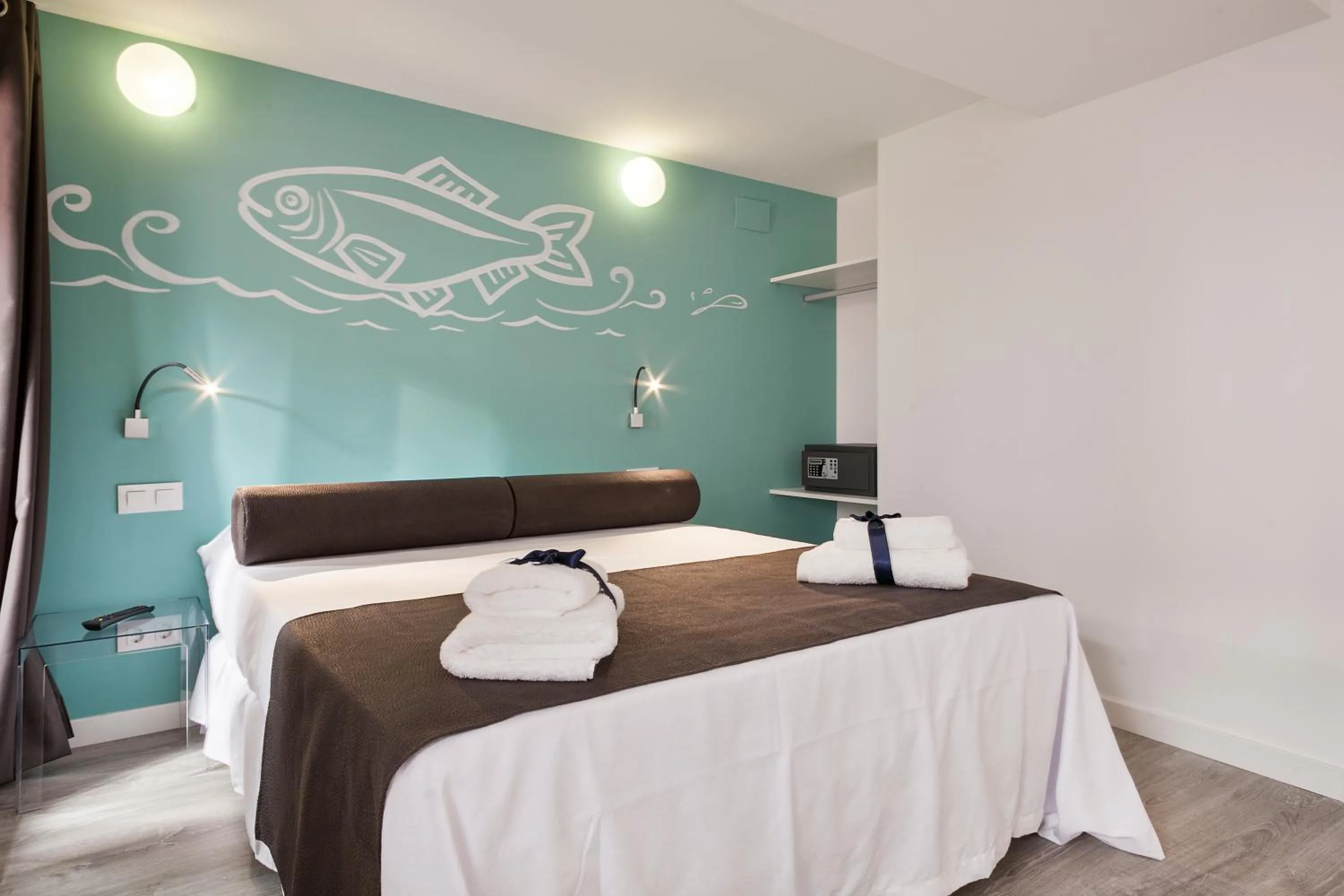 Bedroom, Bed in Habitat Apartments ADN