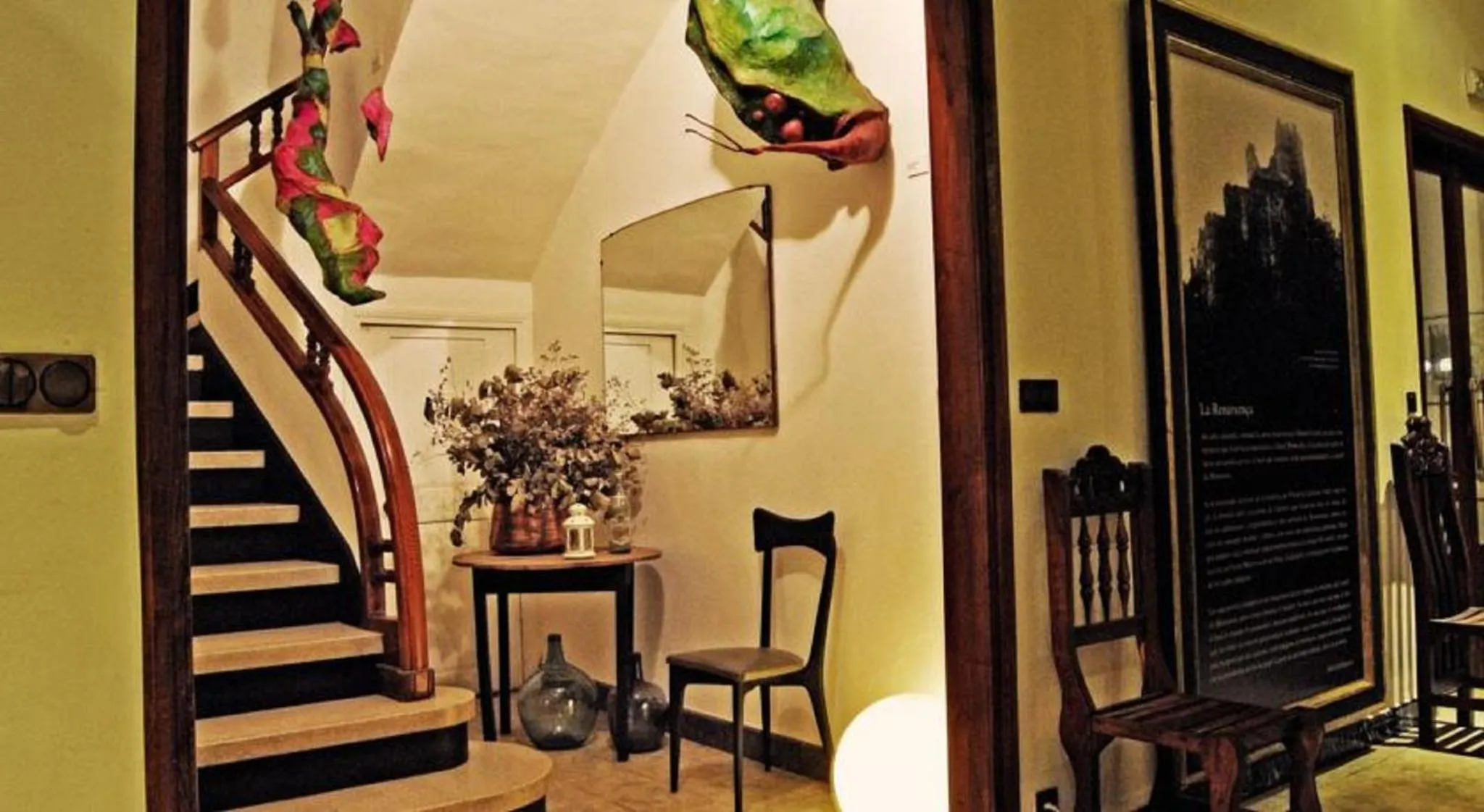 Lobby or reception in Hostal Montsoliu