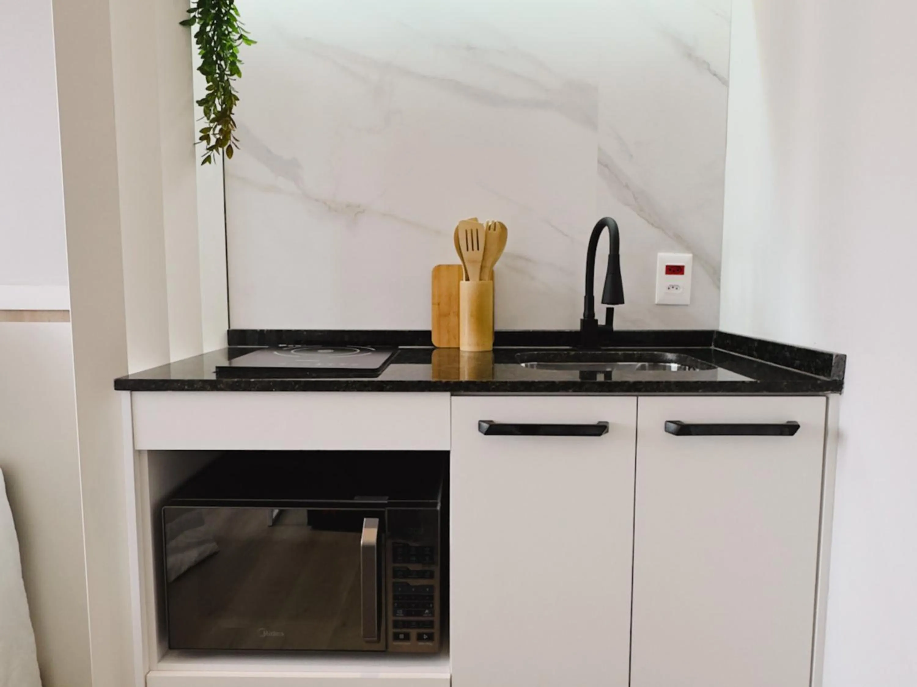 Kitchen or kitchenette in Apê Pátio Paulista