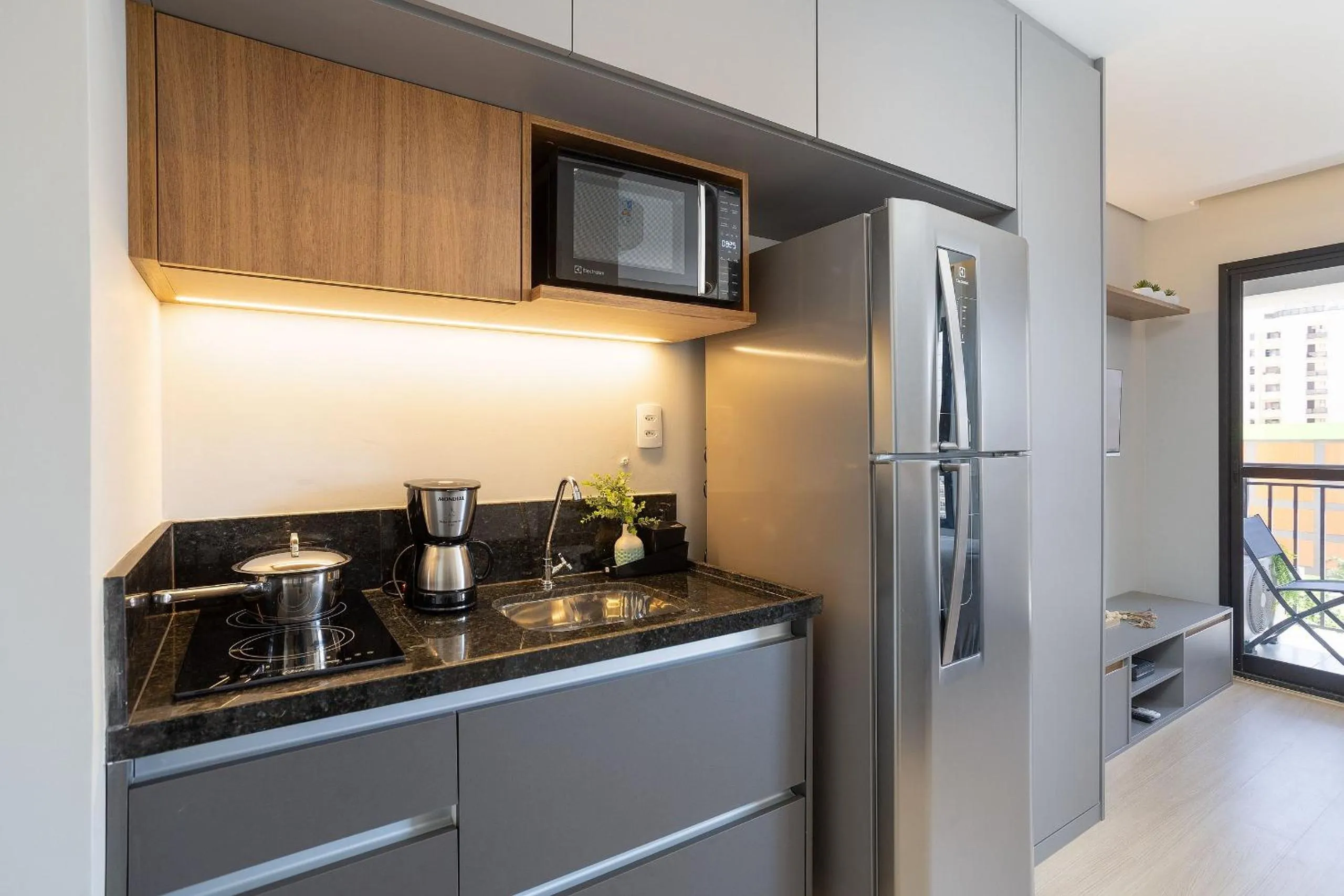 Kitchen or kitchenette in Nex One Ministro Ferreira Alves
