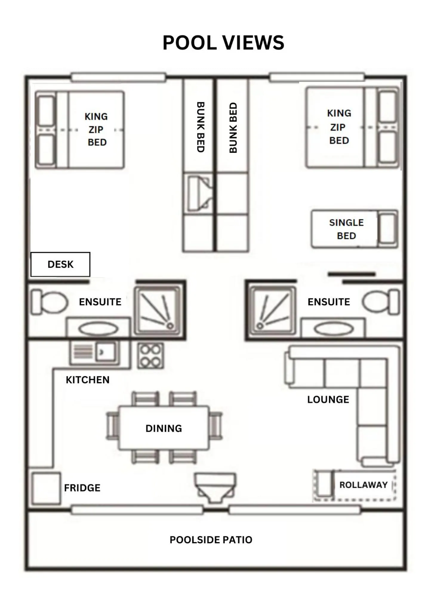 Floor plan in Noosa North Shore Retreat