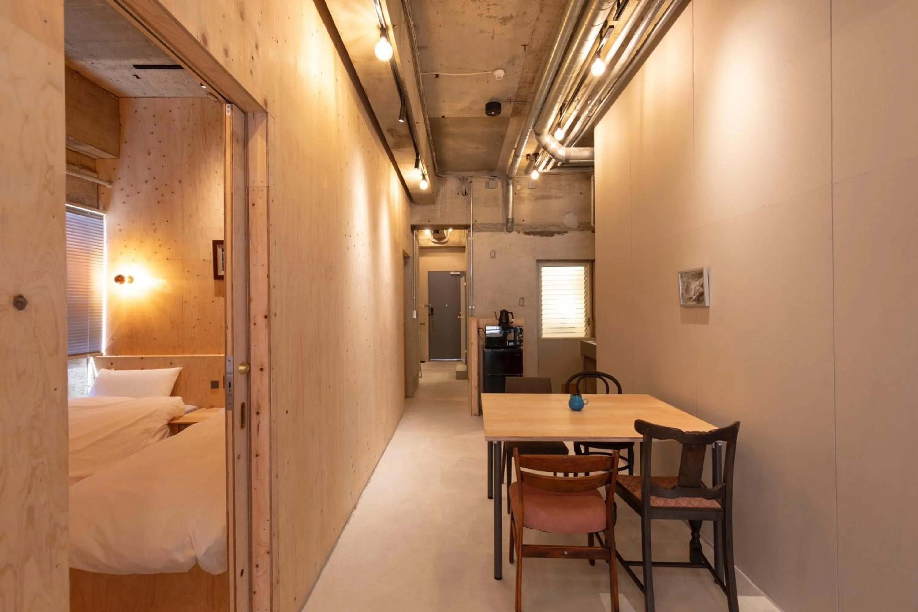 Bed in HAJIMARI Beppu