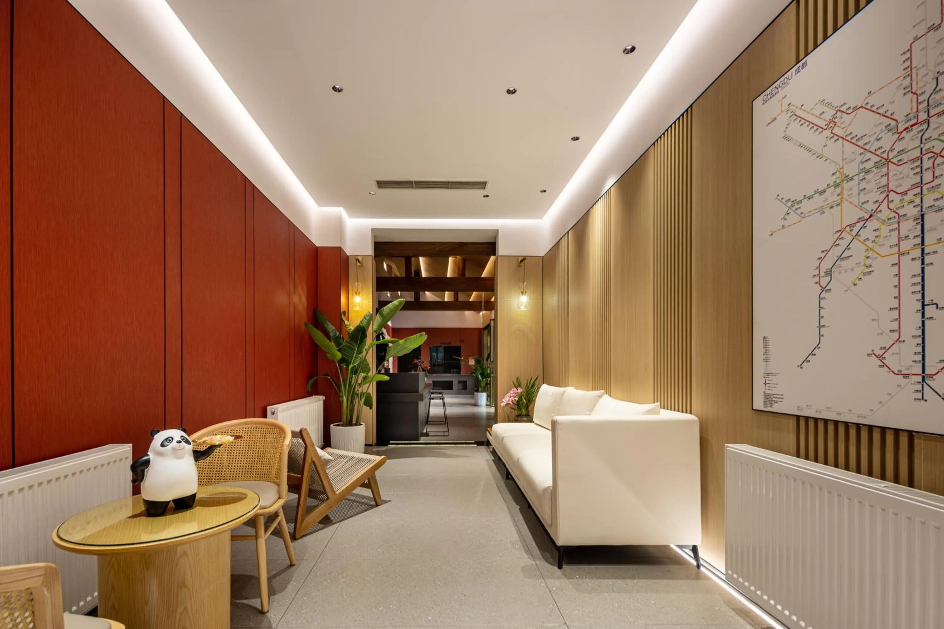 Seating area in Xishu Garden Inn - Travel Agency service - Car Rent service - English Speaking