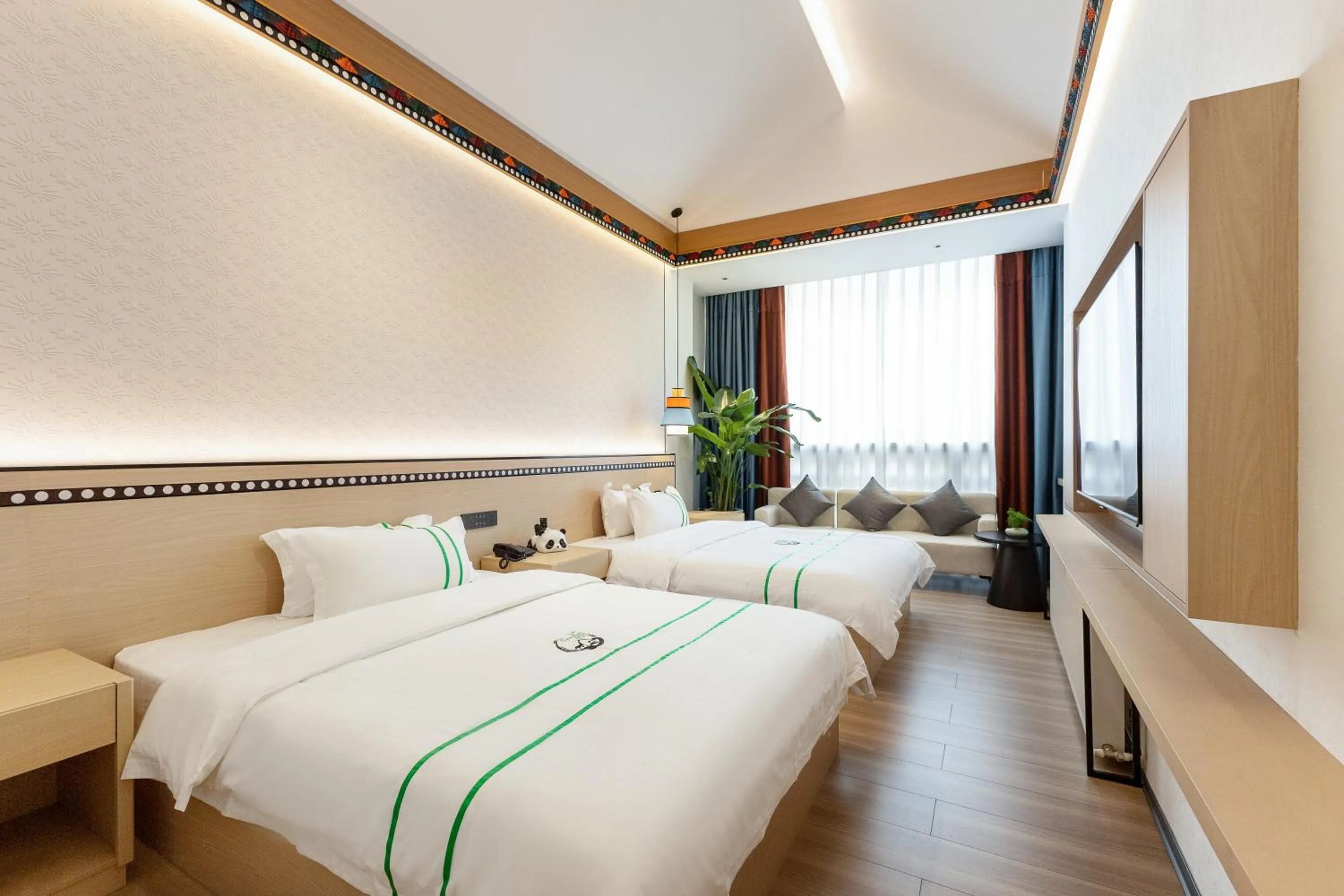 Bed in Xishu Garden Inn - Travel Agency service - Car Rent service - English Speaking