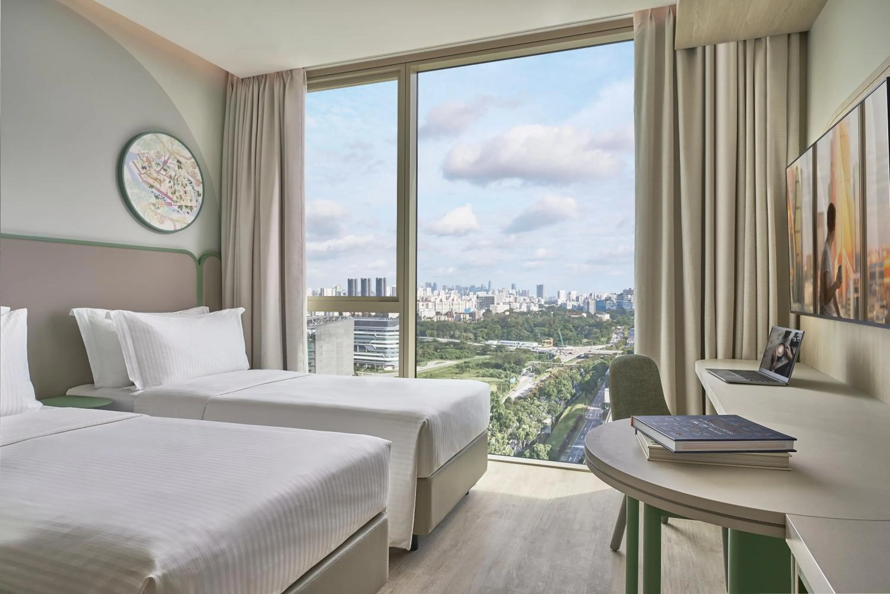 Bedroom, Bed in Citadines Science Park Singapore