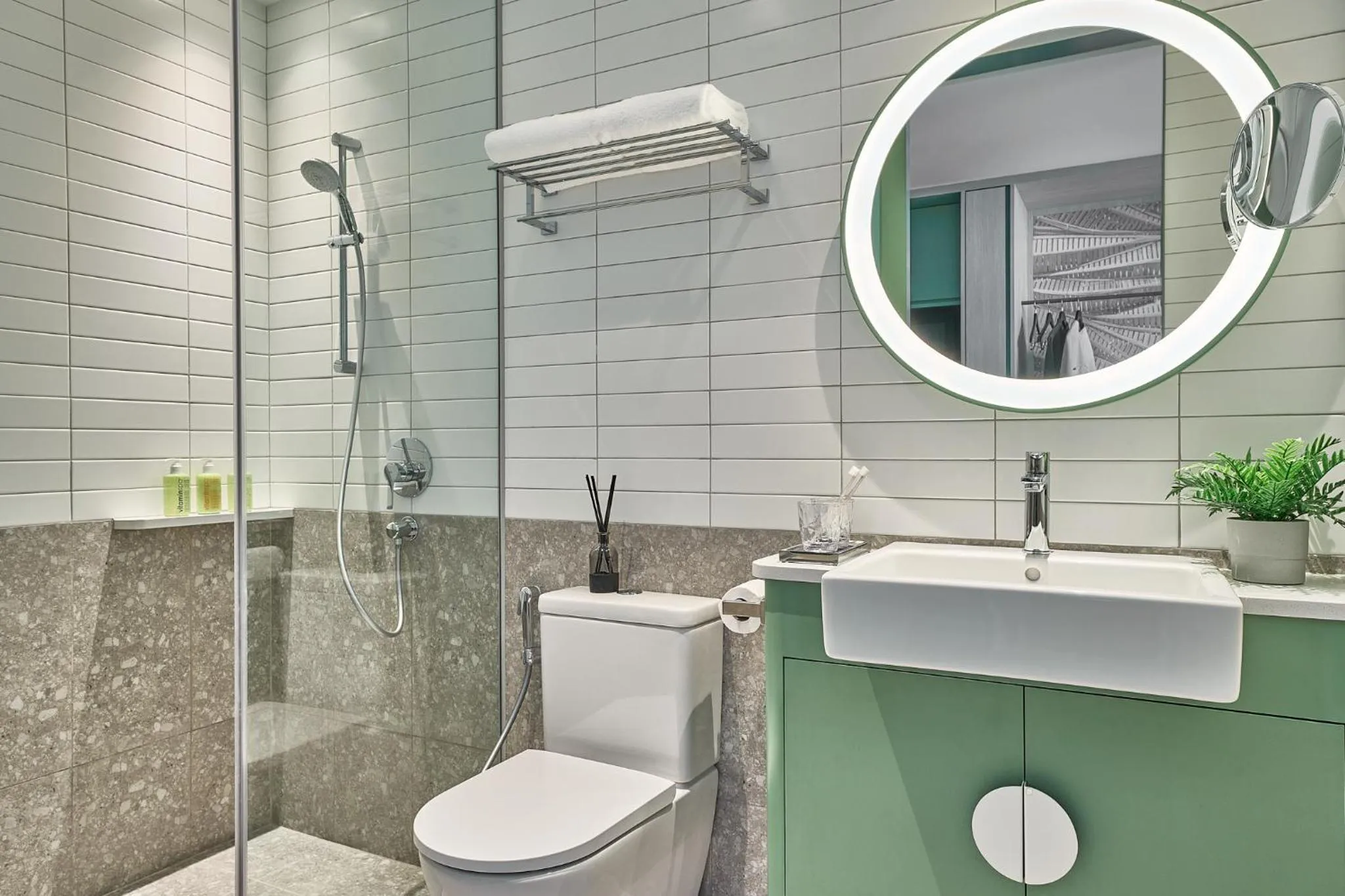 Bathroom in Citadines Science Park Singapore