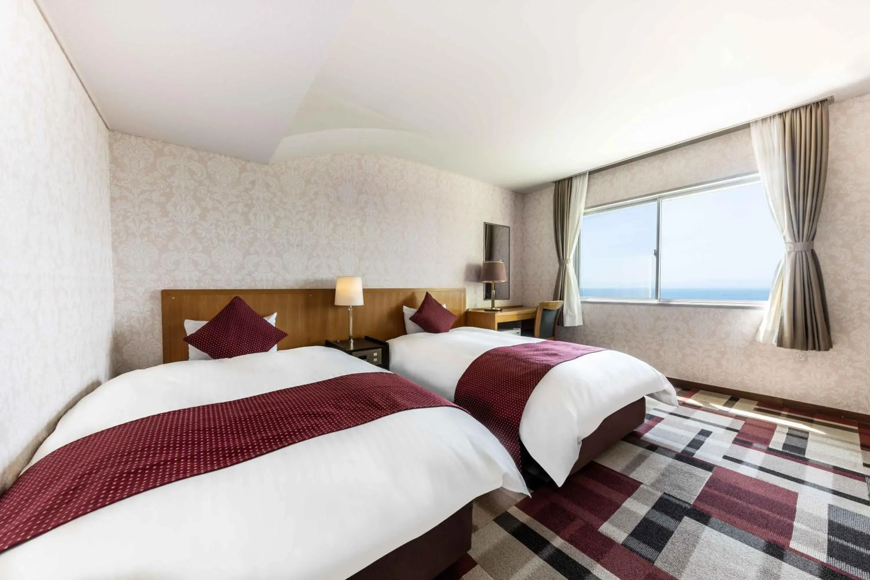 Twin Room with Garden View - Non-Smoking in Spa and Resort Hotel Solage Oita Hiji Beppuwan Twin Room with Garden View - Non-Smoking in Spa and Resort Hotel Solage Oita Hiji Beppuwan