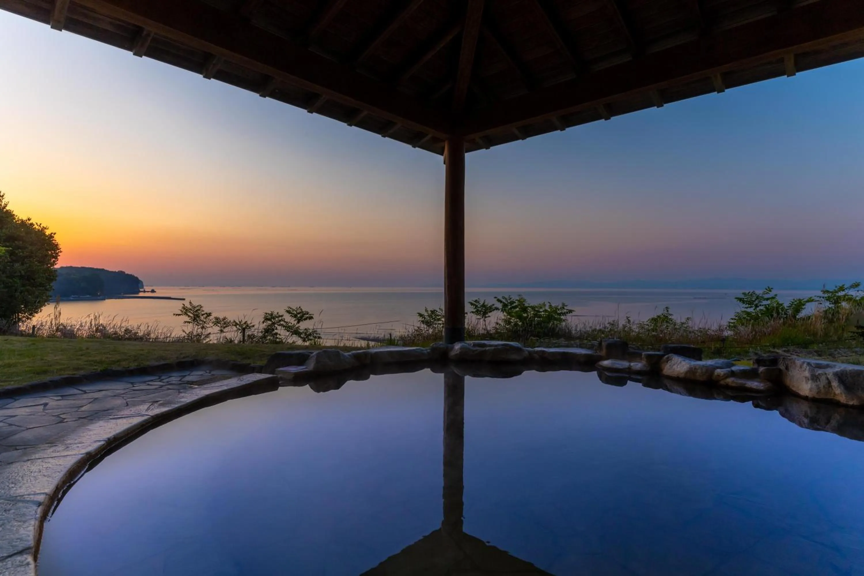 Hot Spring Bath in Spa and Resort Hotel Solage Oita Hiji Beppuwan