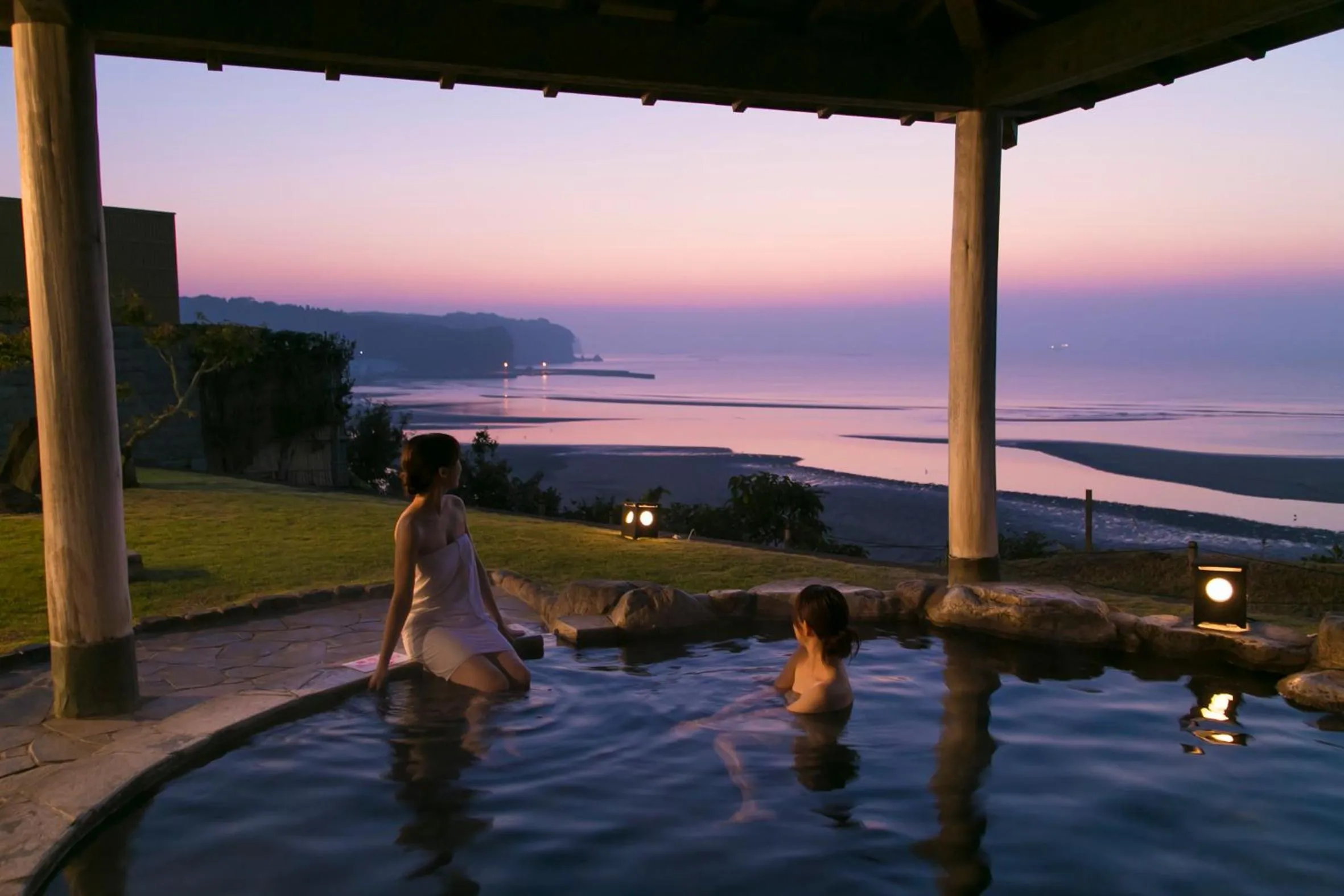 Hot Spring Bath in Spa and Resort Hotel Solage Oita Hiji Beppuwan