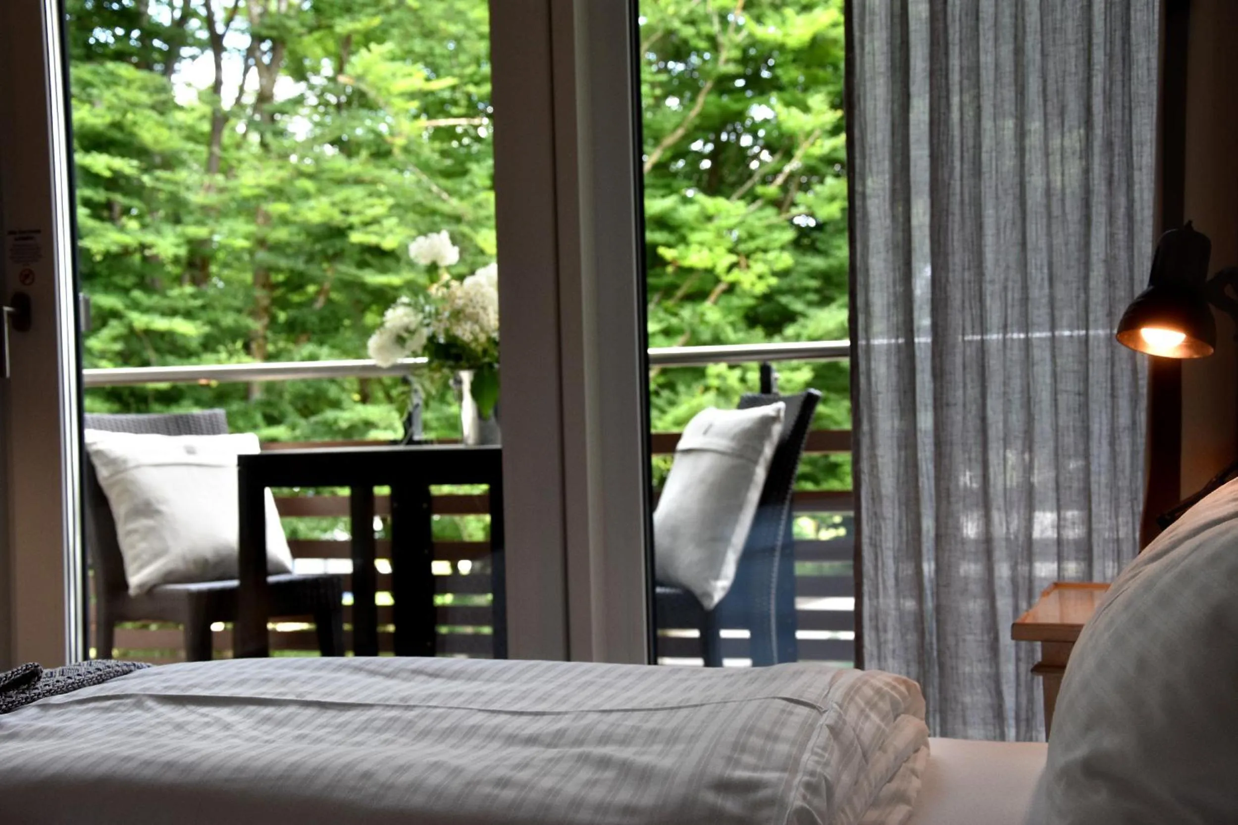 Decorative detail, Bed in Wellnessgarten-Hotel