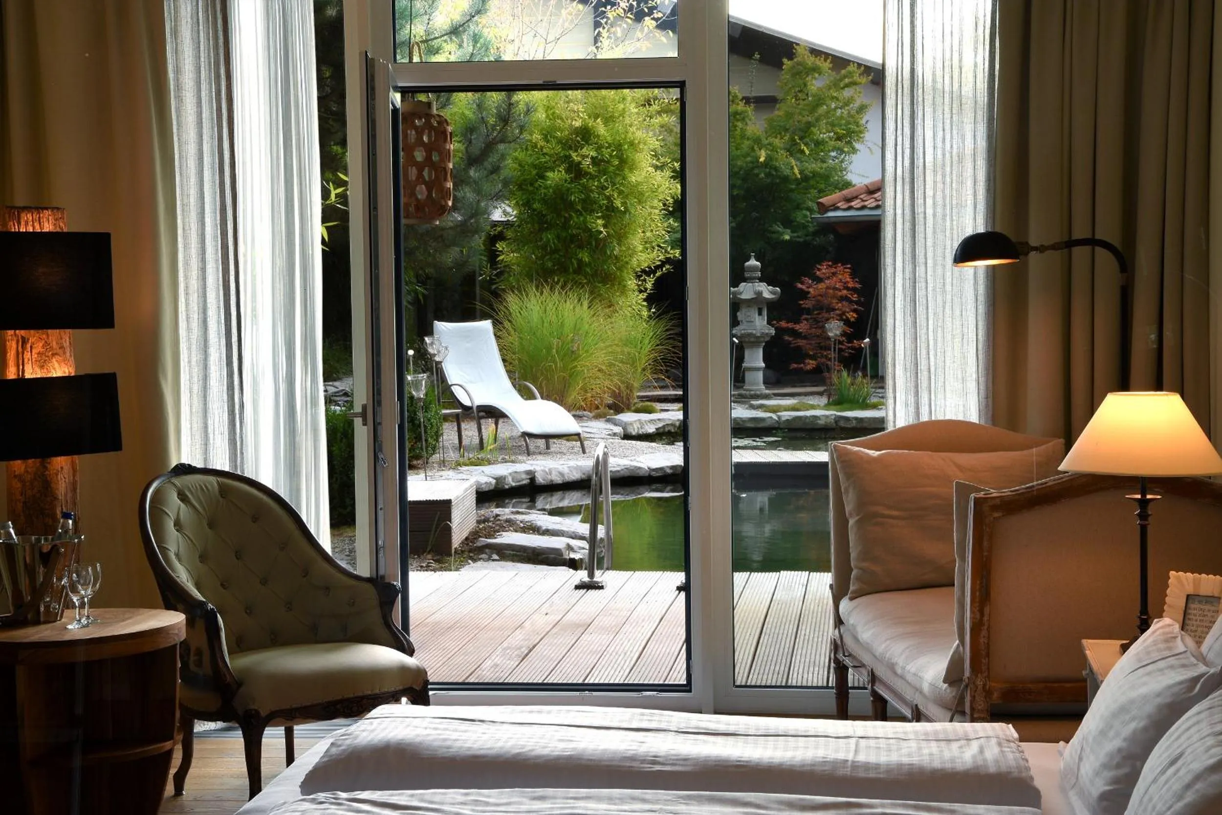 Seating area in Wellnessgarten-Hotel