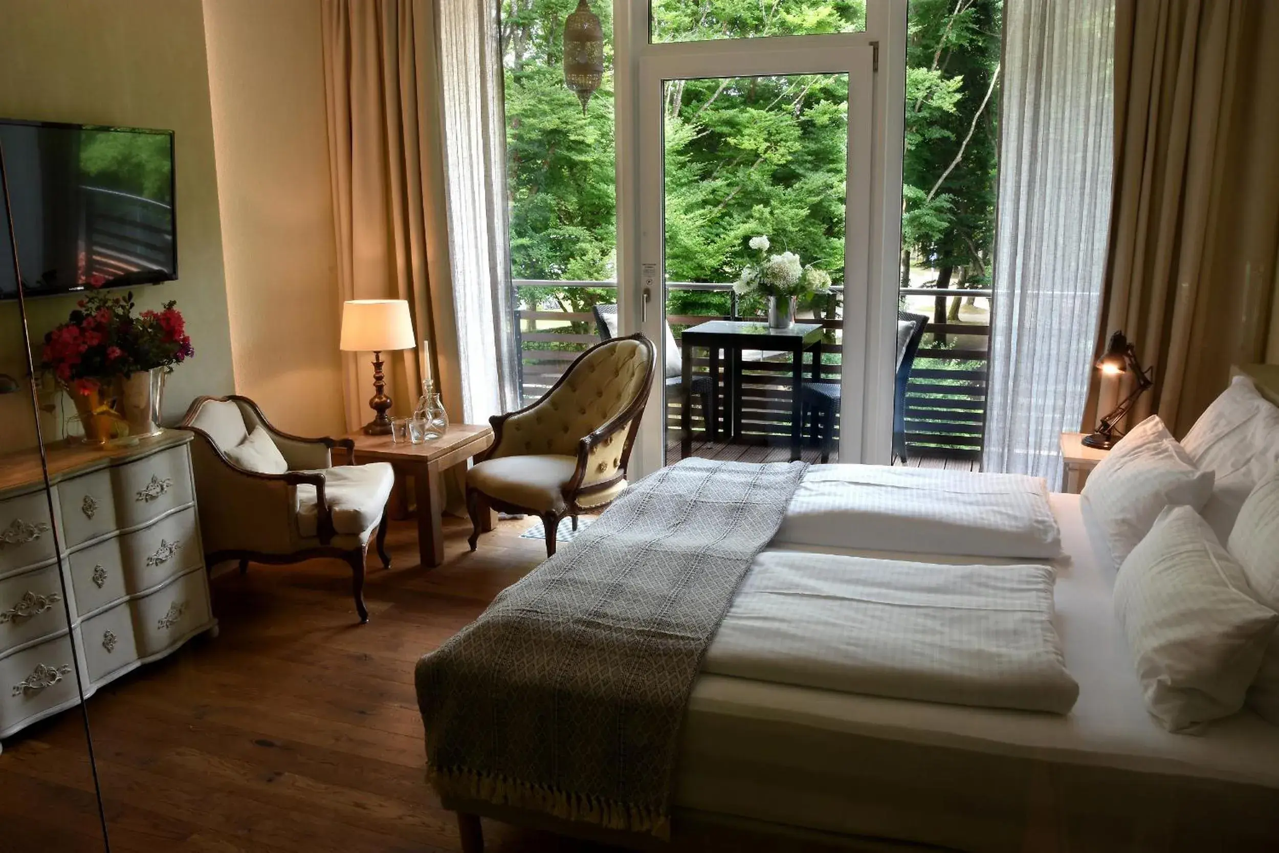 Classic Double Room with Balcony - single occupancy in Wellnessgarten-Hotel Classic Double Room with Balcony - single occupancy in Wellnessgarten-Hotel