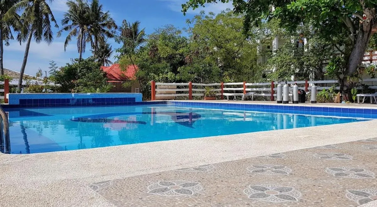 Swimming pool in Malapascua Beach and Dive Resort