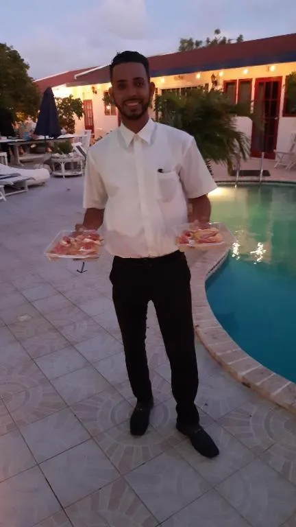 room service in YOUR FIRST DAY Hotel on Aruba