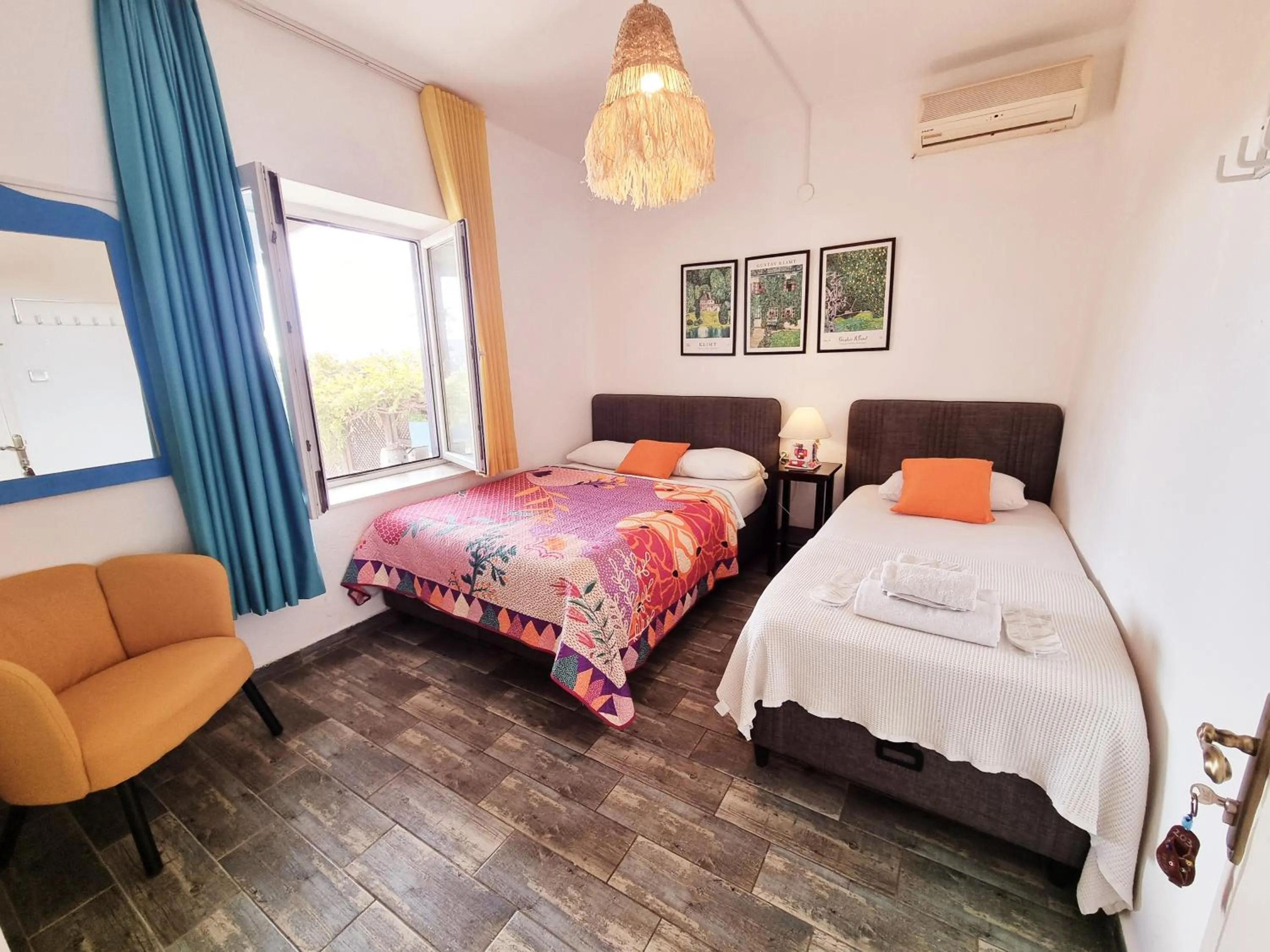 Garden view, Bed in Kumbahçe Fethiye Hanım Pansiyon BODRUM