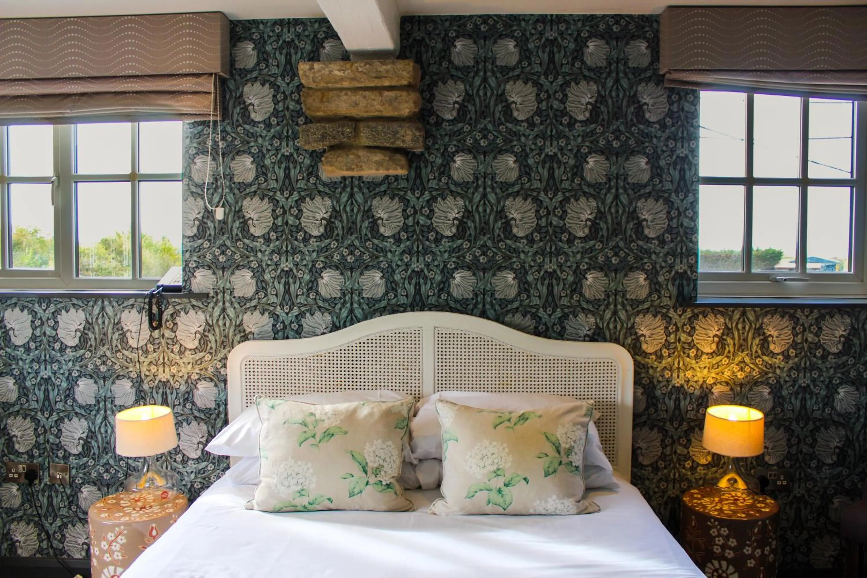 Bed in The Crescent Turner Hotel