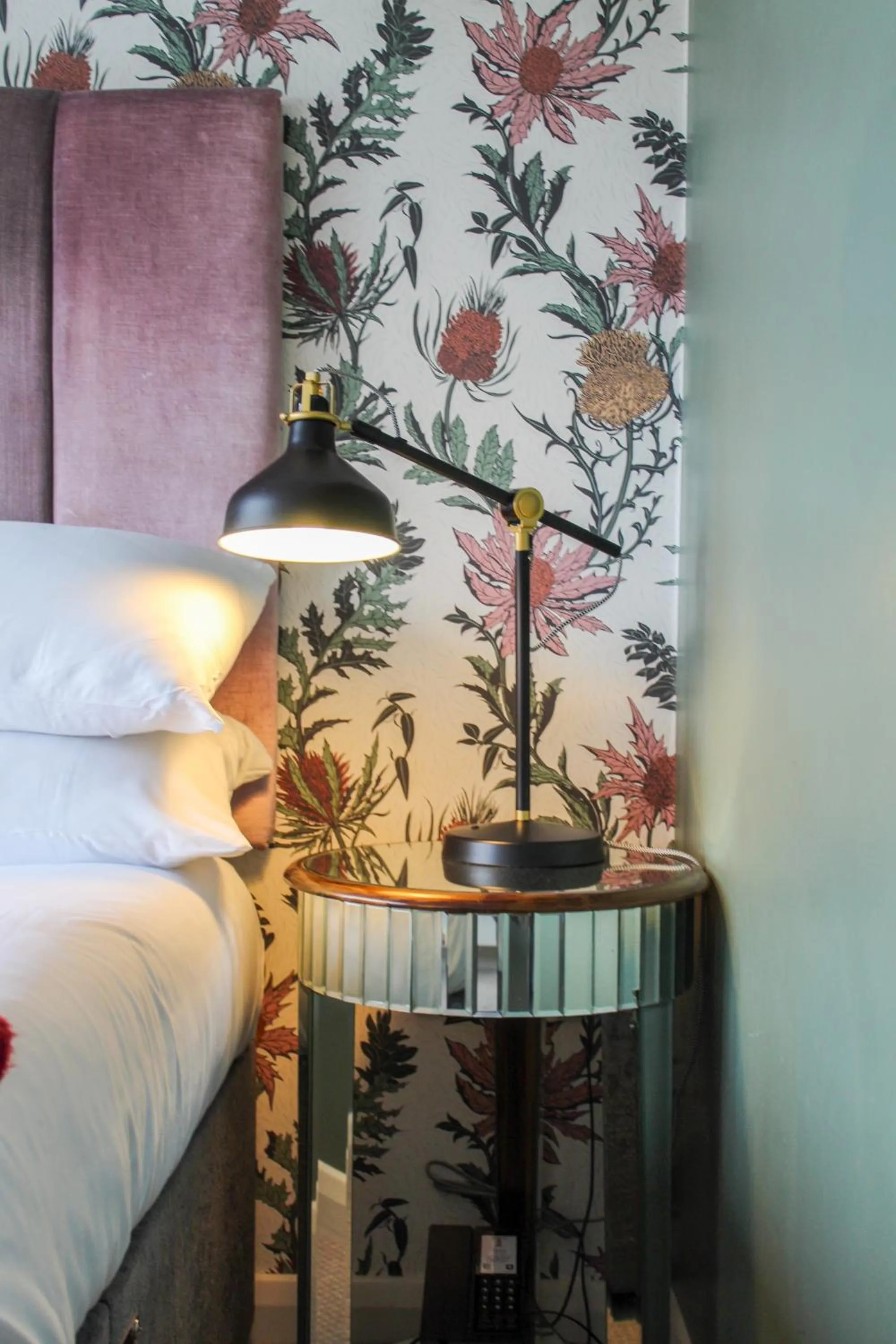 Bed in The Crescent Turner Hotel